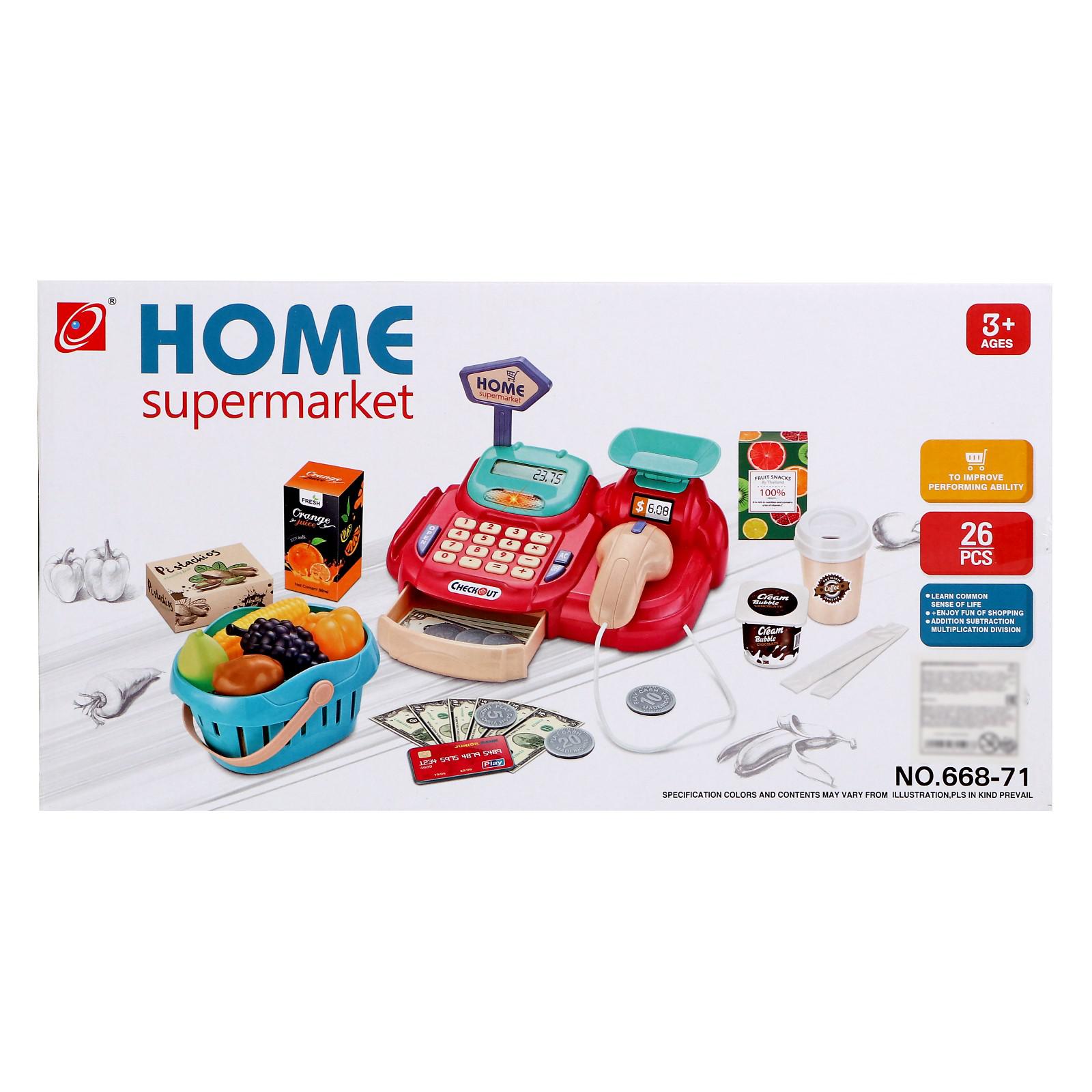 Игровой набор Sima-Land касса, продукты - фото 3