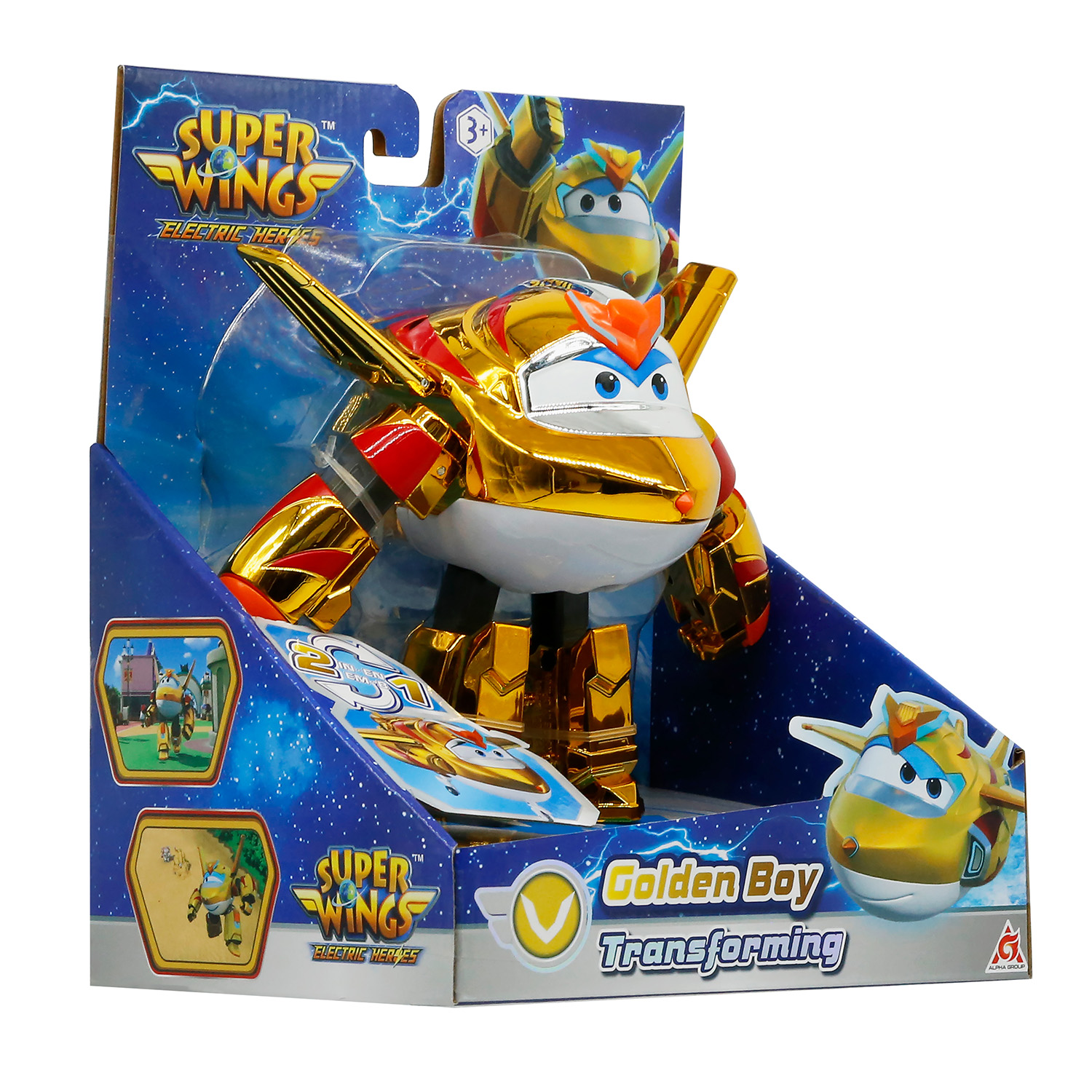 Фигурка Super Wings Голден Бой - фото 3