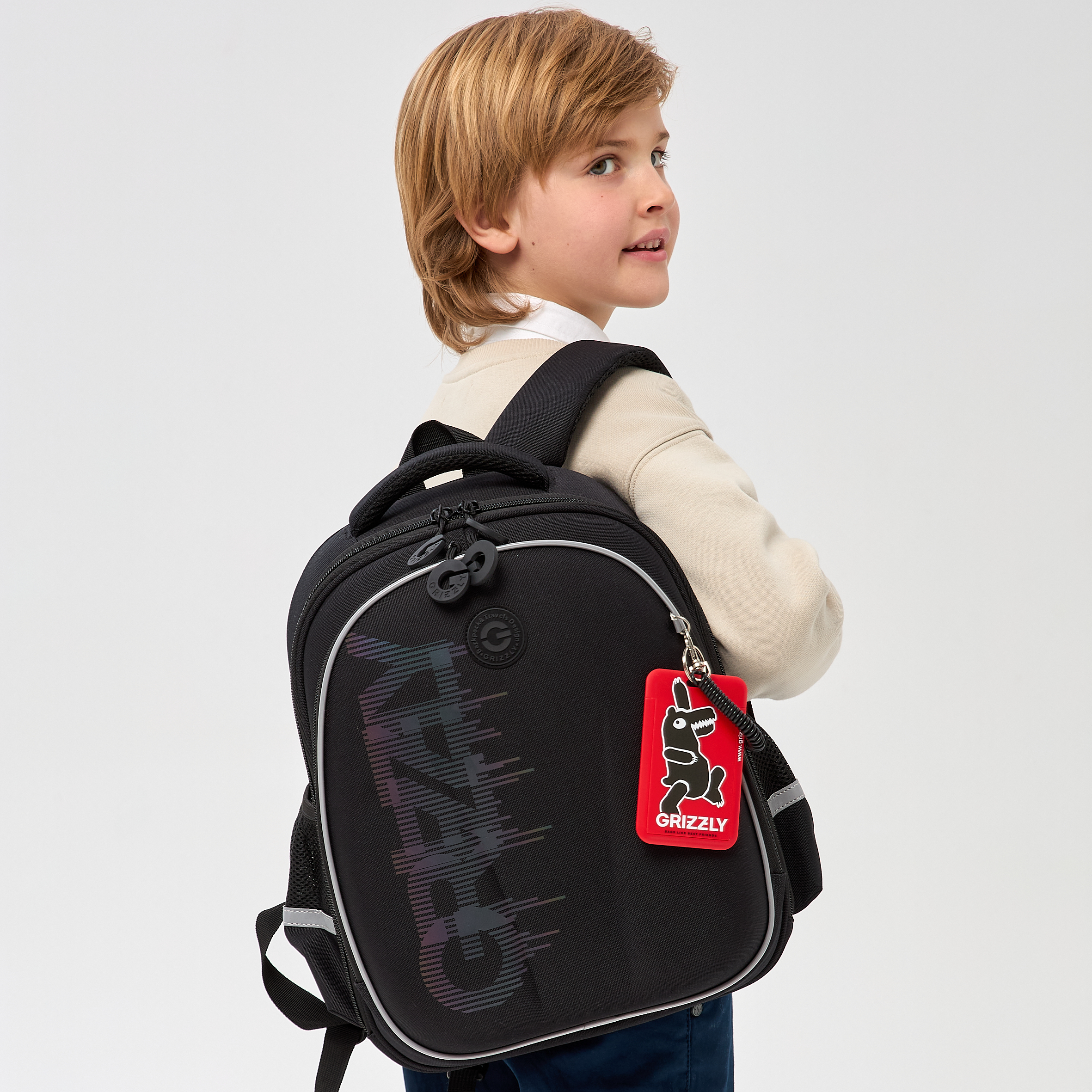Ранец Grizzly Надпись - фото 17