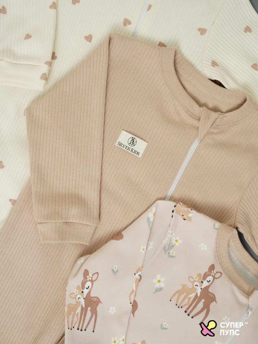 Комбинезон 3 шт Супер Пупс нбр/3пр/кмбнмол/леснаясказка - фото 21