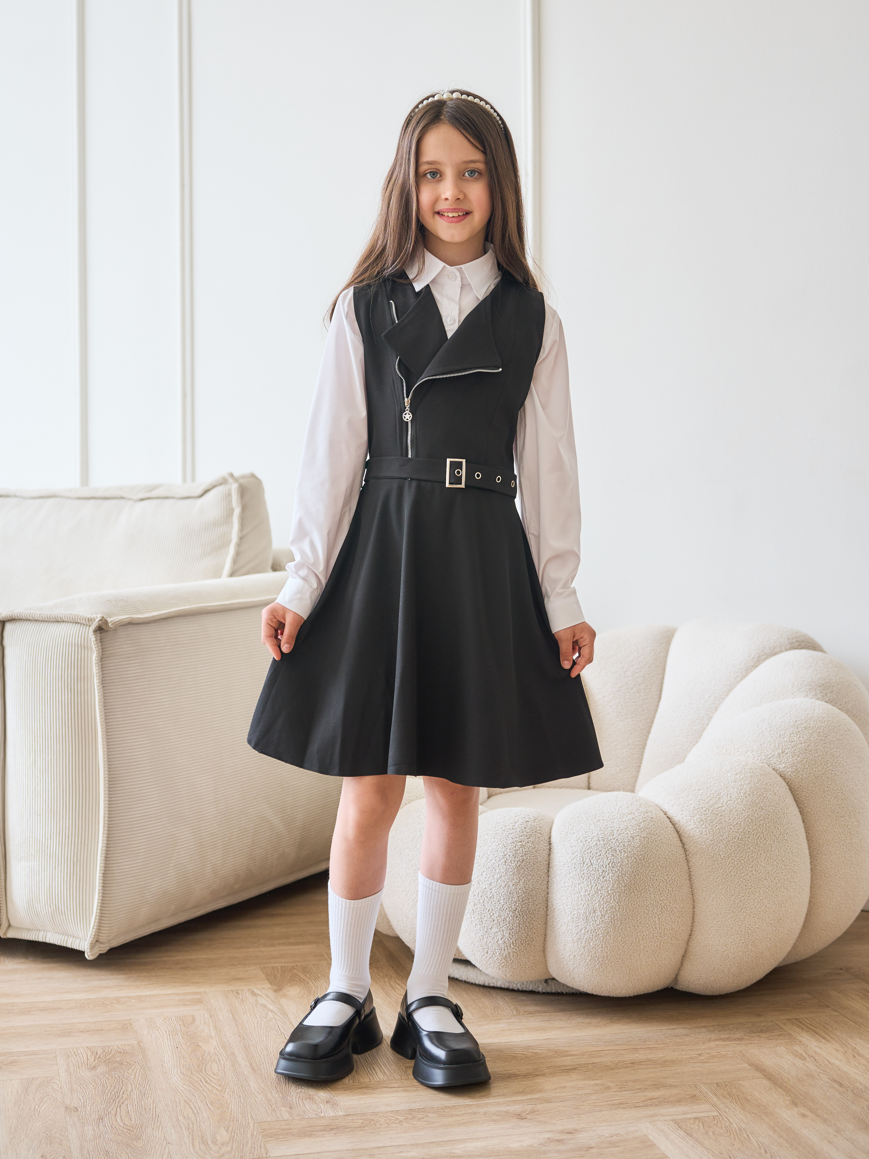 Сарафан СИНЯЯ МОДА W9804C-G39 - фото 9