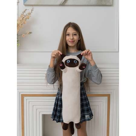 Игрушка Сиамский кот батон КупиКота бежевый 70 см