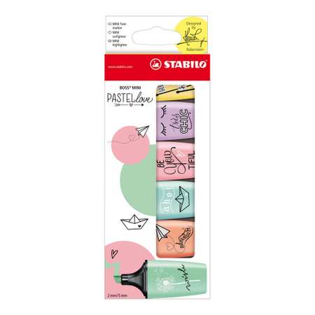 Текстовыделители STABILO 6 цв.