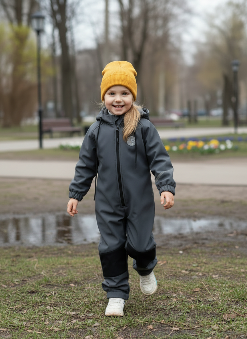 Комбинезон Arctic kids 30-043 серый - фото 2