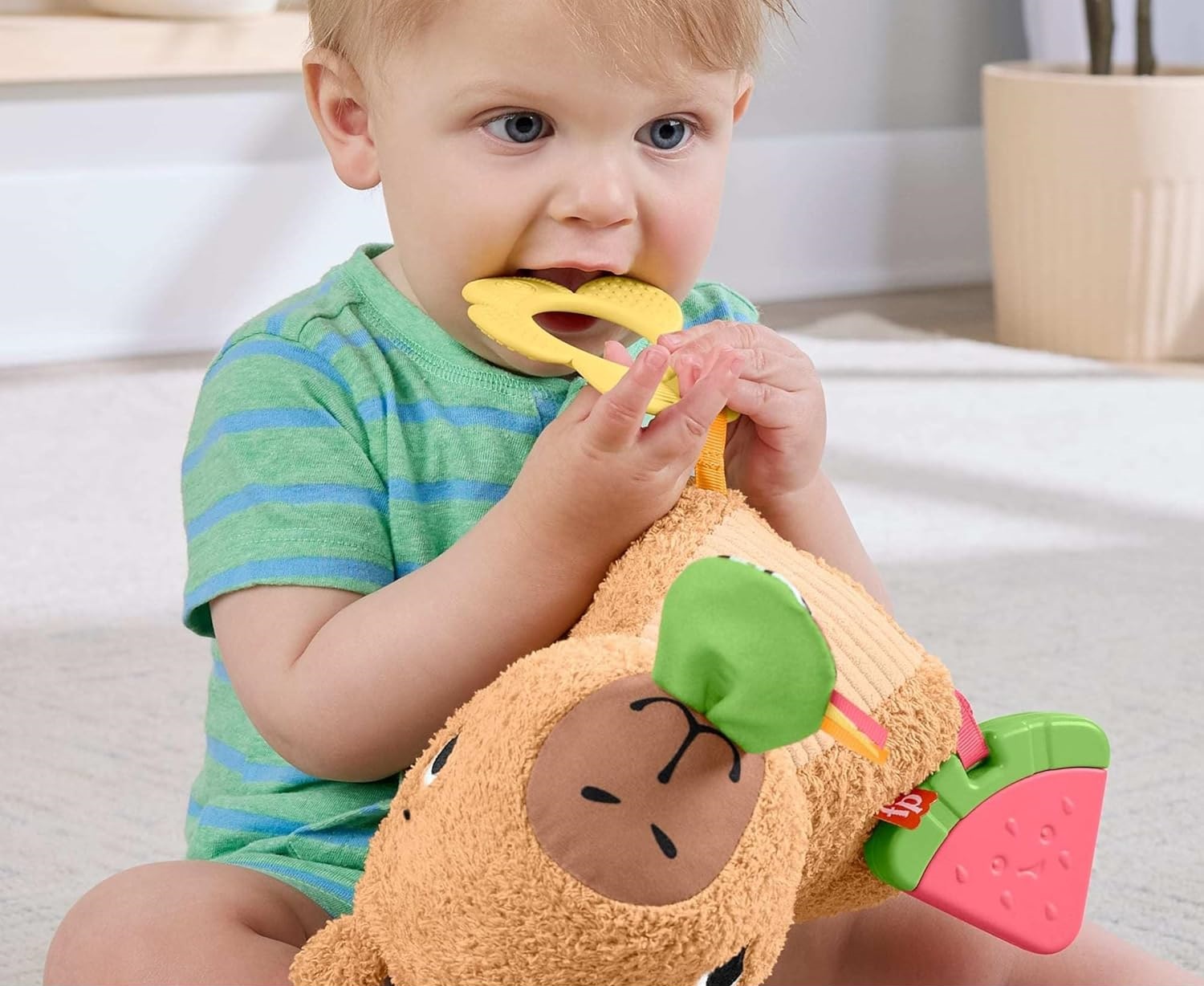 Прорезыватель Fisher Price Snuggly Капибара - фото 4