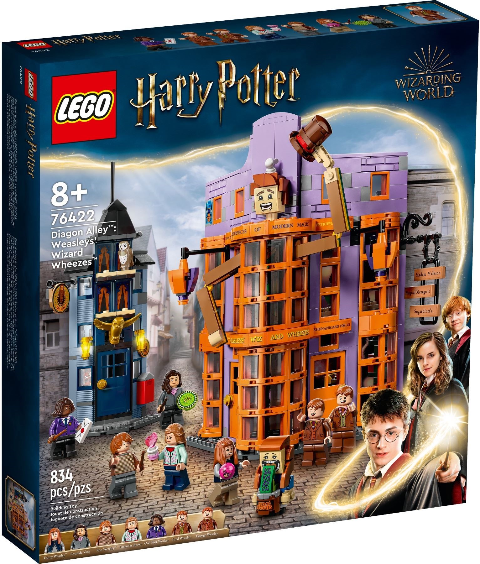 Изображение товара Конструктор LEGO Harry Potter Волшебные вредилки Уизли 76422 Изображение товара Конструктор LEGO Harry Potter Волшебные вредилки Уизли 76422