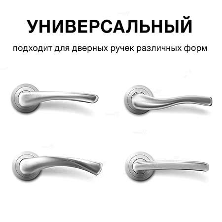 Стоппер для двери на ручку Toutou 4 шт ограничитель силиконовый прозрачный