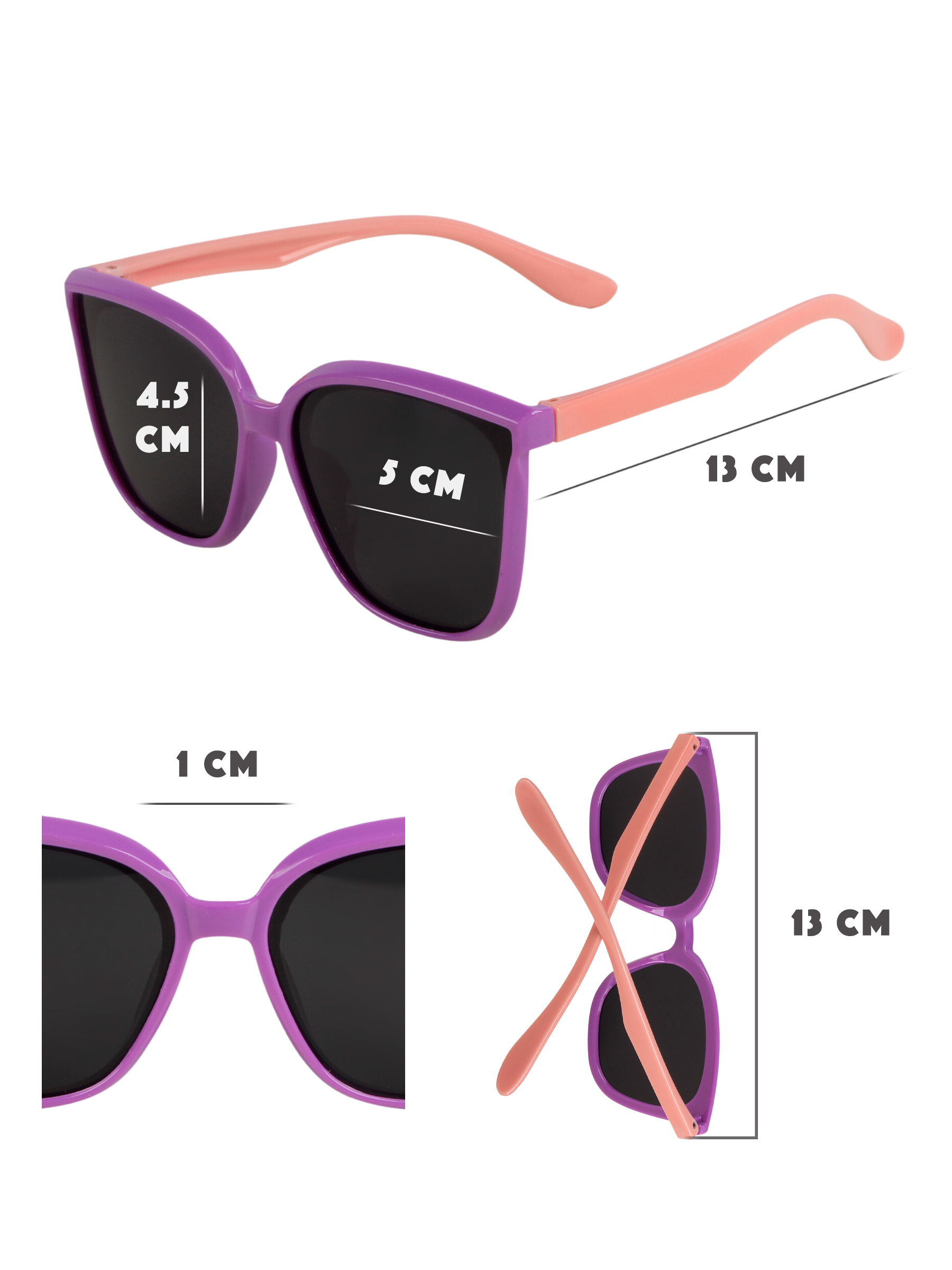 Очки солнцезащитные Little Mania JDT045-PURO - фото 5