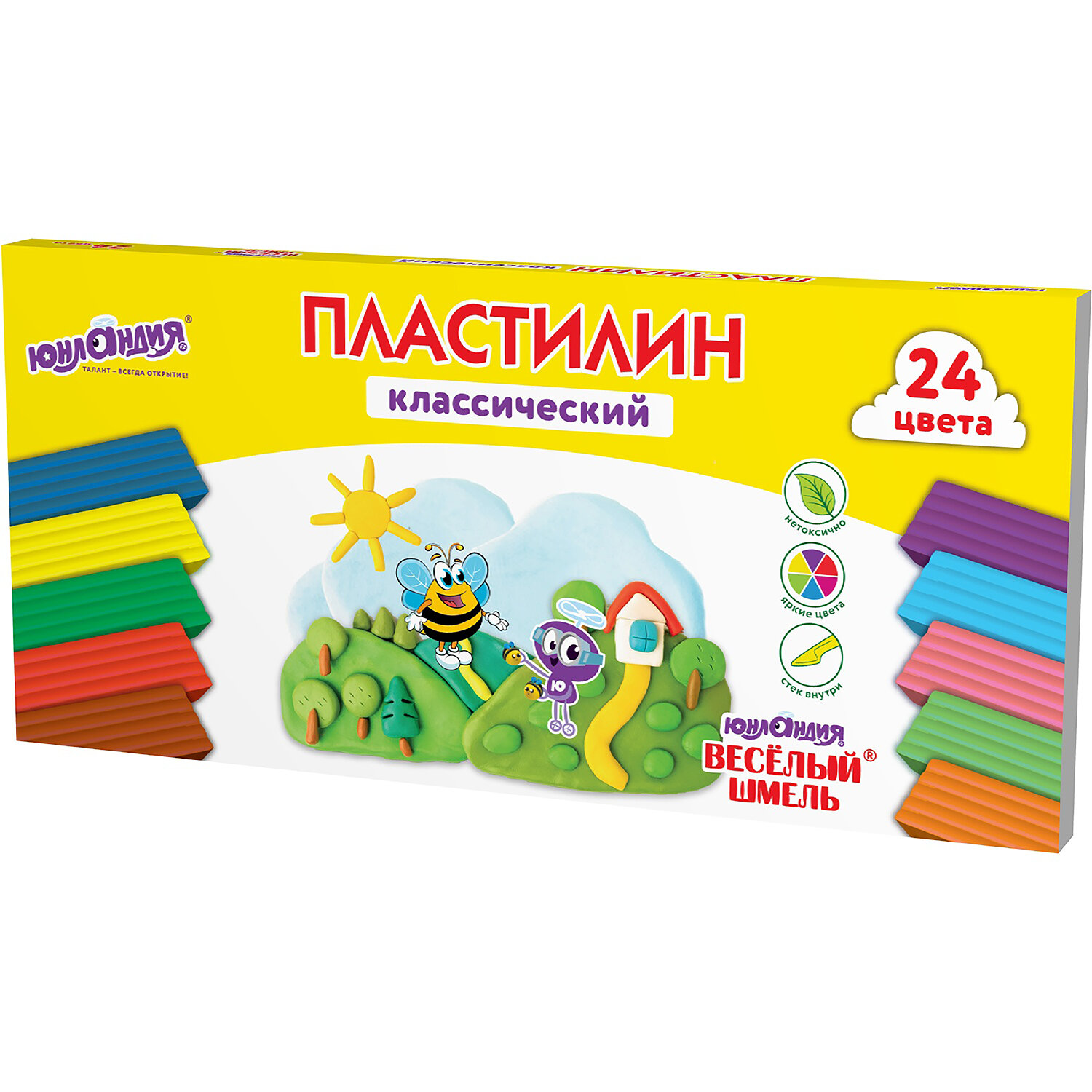 Пластилин Юнландия 24 цв. - фото 11
