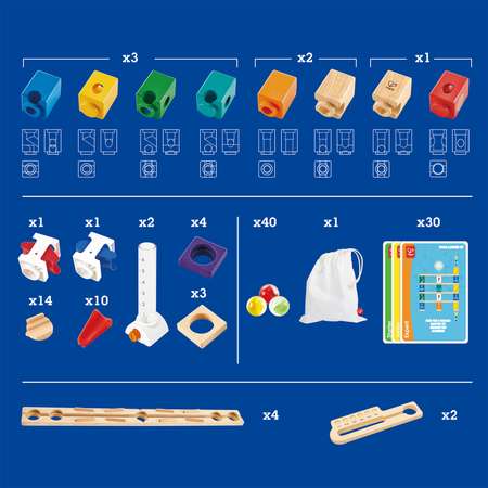 Конструктор Hape деревянный 59 дет.
