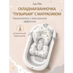 Ванночка LaLa-Kids с матрасиком, складная золотой