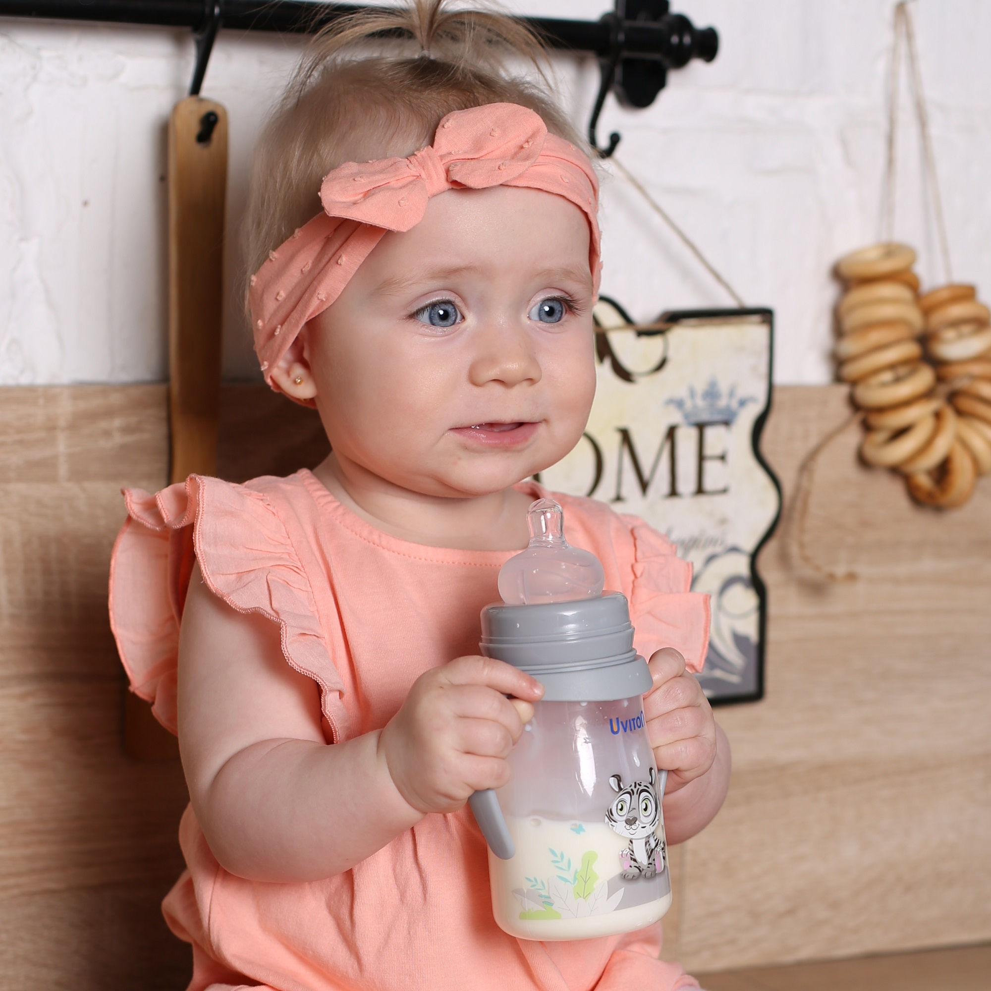 Бутылочка Uviton Anti-Colic 250 мл 1 шт. в ассортименте - фото 19