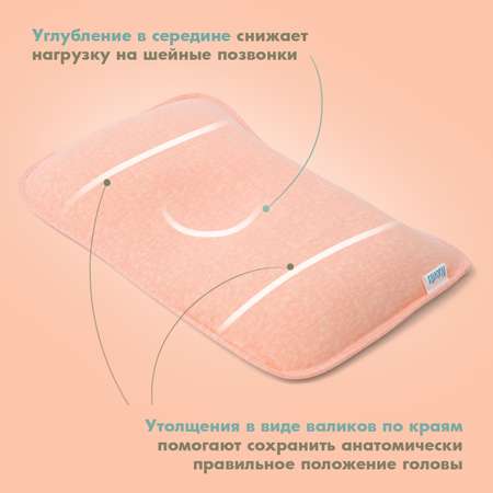 Подушка для новорожденного Nuovita Neonutti Miracolo Dipinto Розовая