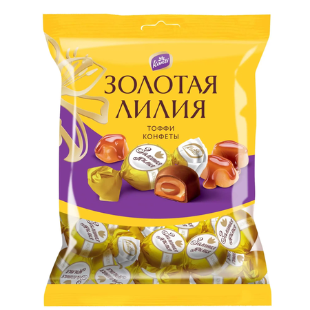 Конфеты тоффи Конти Золотая лилия 200г