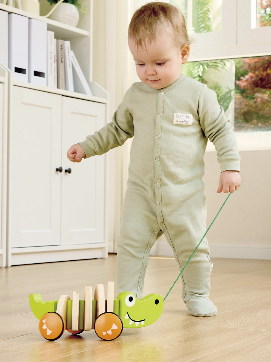 Игрушка Hape каталка Крокодил - фото 5