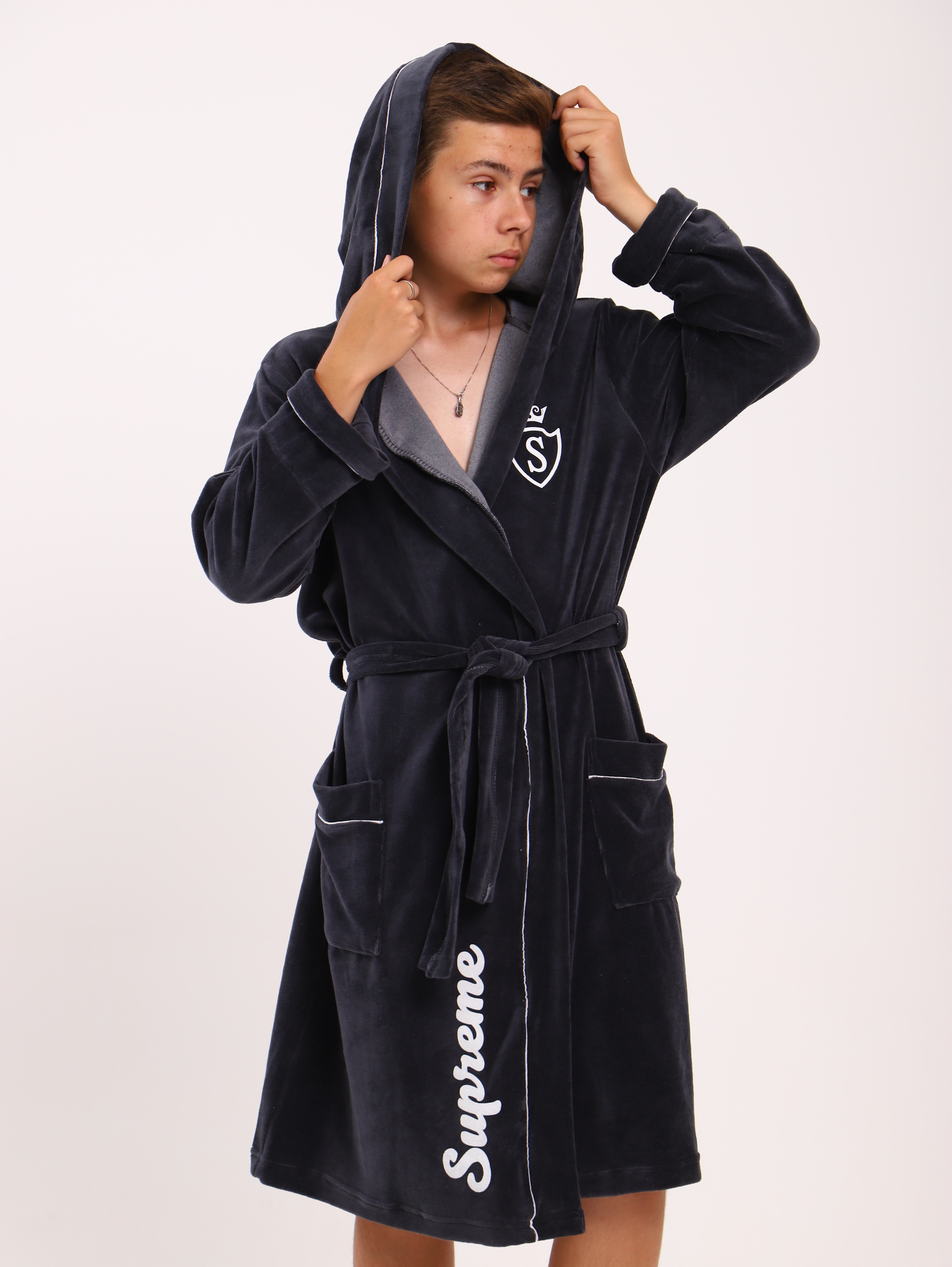 Халат ЛАДОШКИ Халат Самсон графит - фото 8