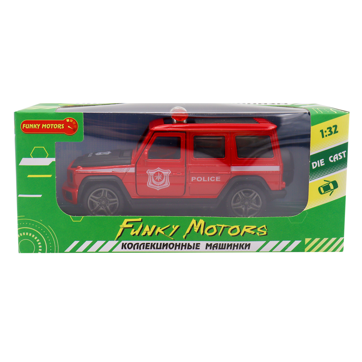 Автомобиль Funky Toys с мигалкой 1:32 FT1101-96 - фото 4