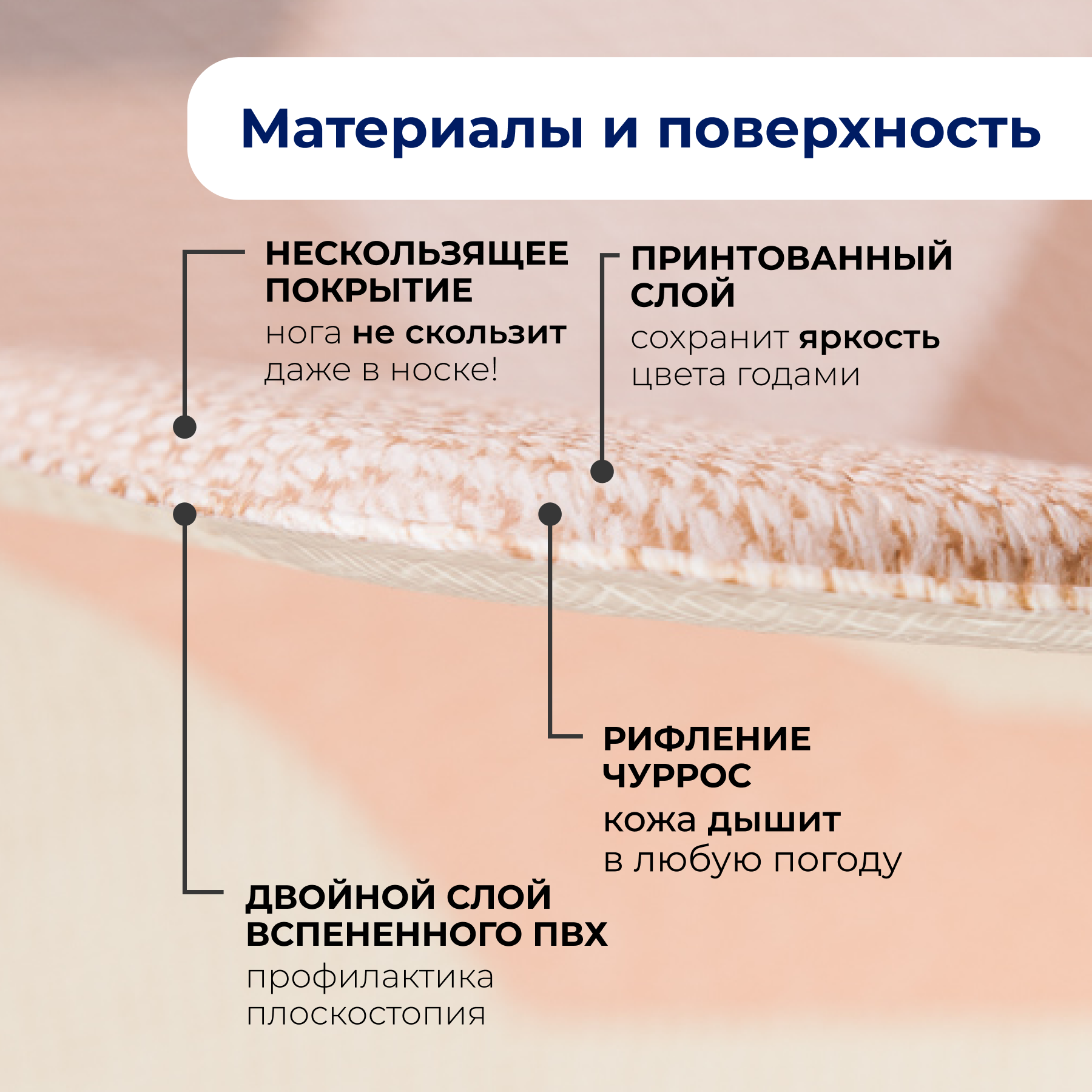 Коврик двухсторонний PARKLON Pure Soft Космос и Зигзаги PS-932-HSTZ - фото 6