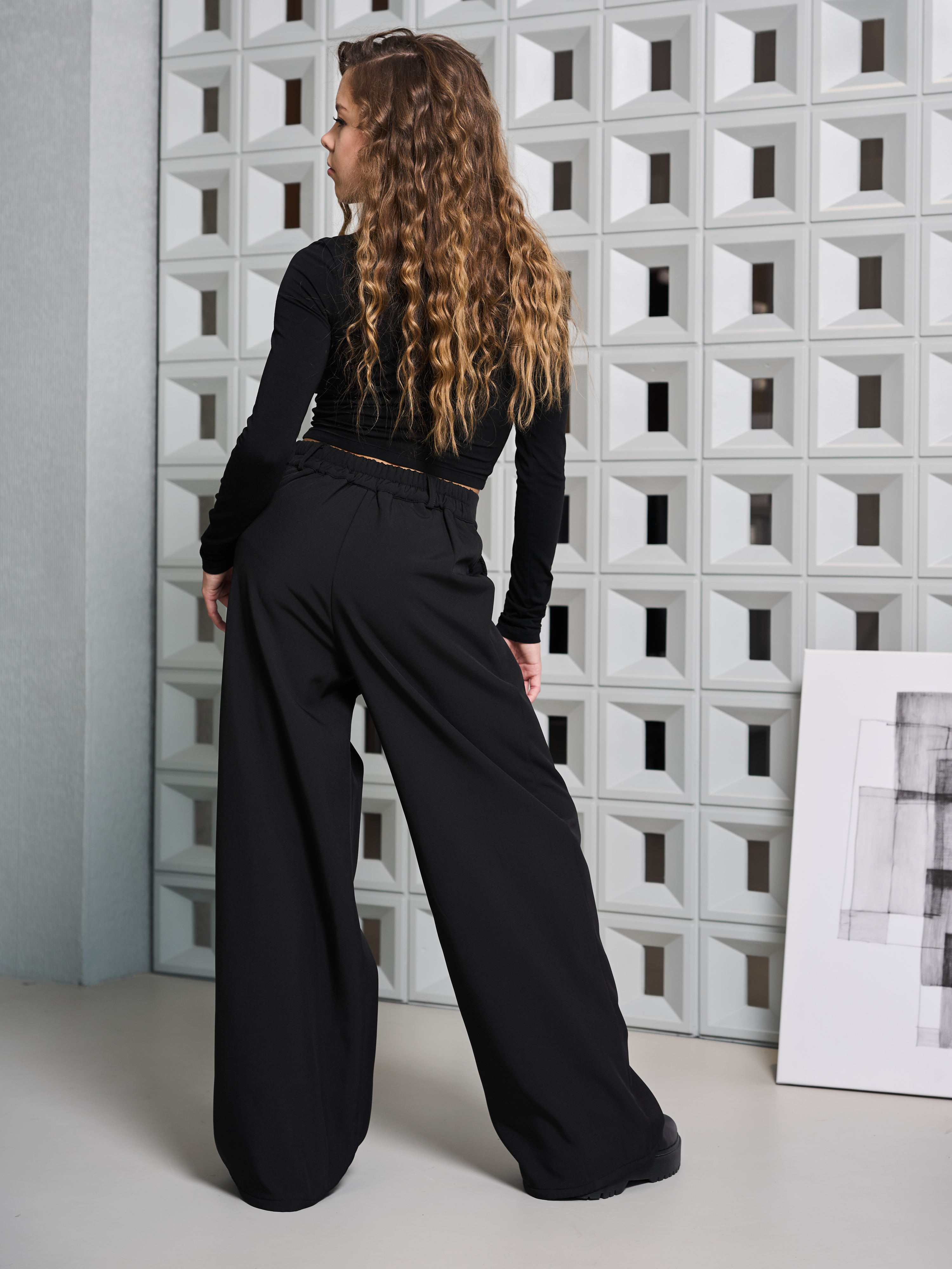 Брюки-палаццо СИНЯЯ МОДА WF1012B-H39 - фото 8