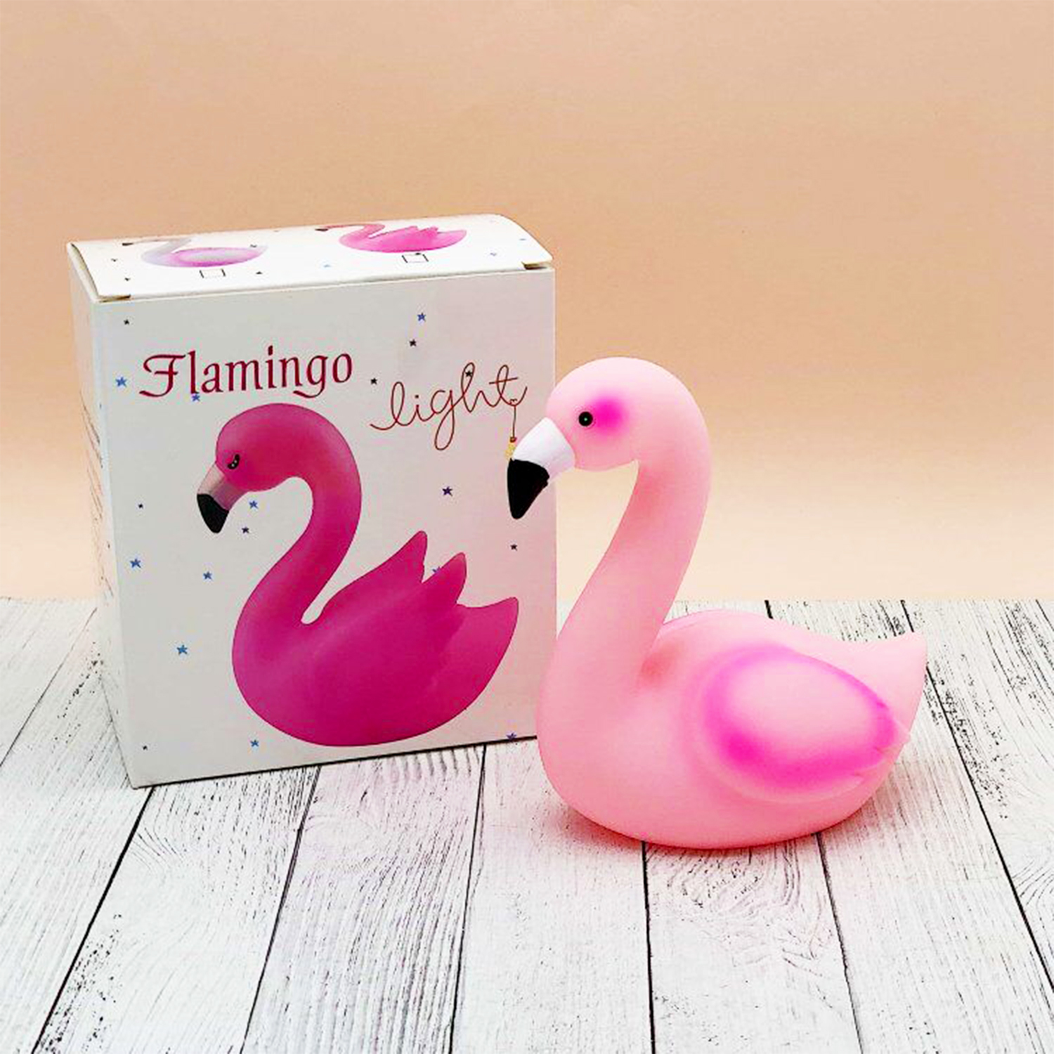 Светильник-ночник MINI-TOYS настольный «Крылатый фламинго» LED - фото 4