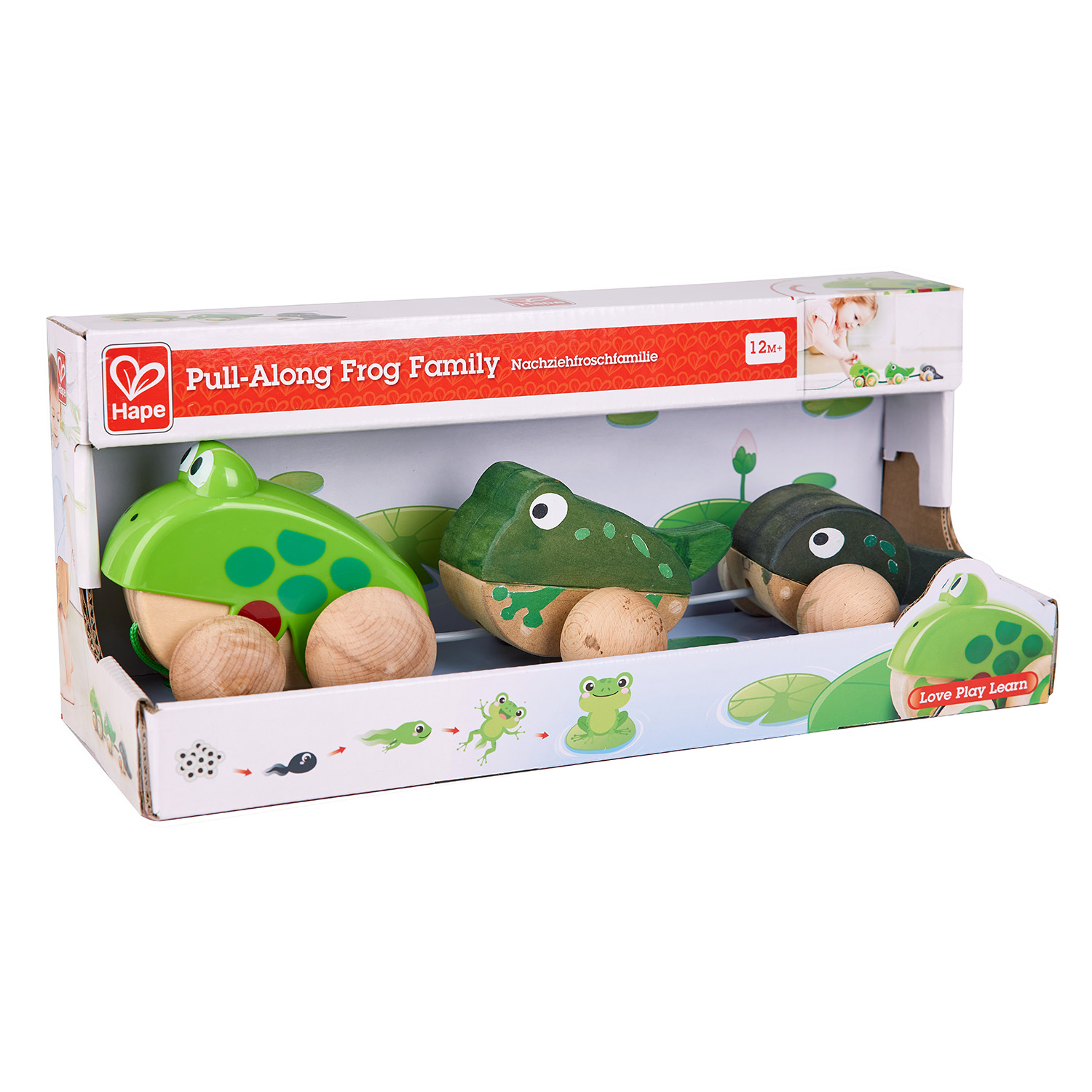 Игрушка Hape каталка Семья лягушек на прогулке - фото 8