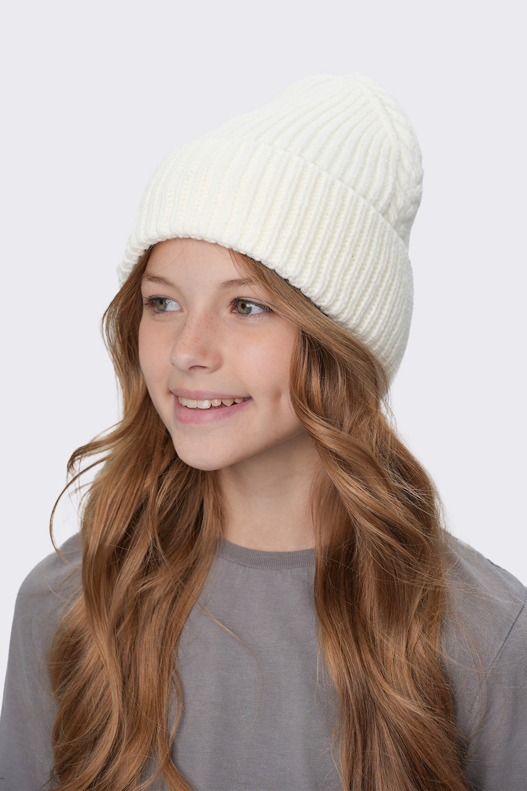 Шапка Potomok 14w25-232бел - фото 1