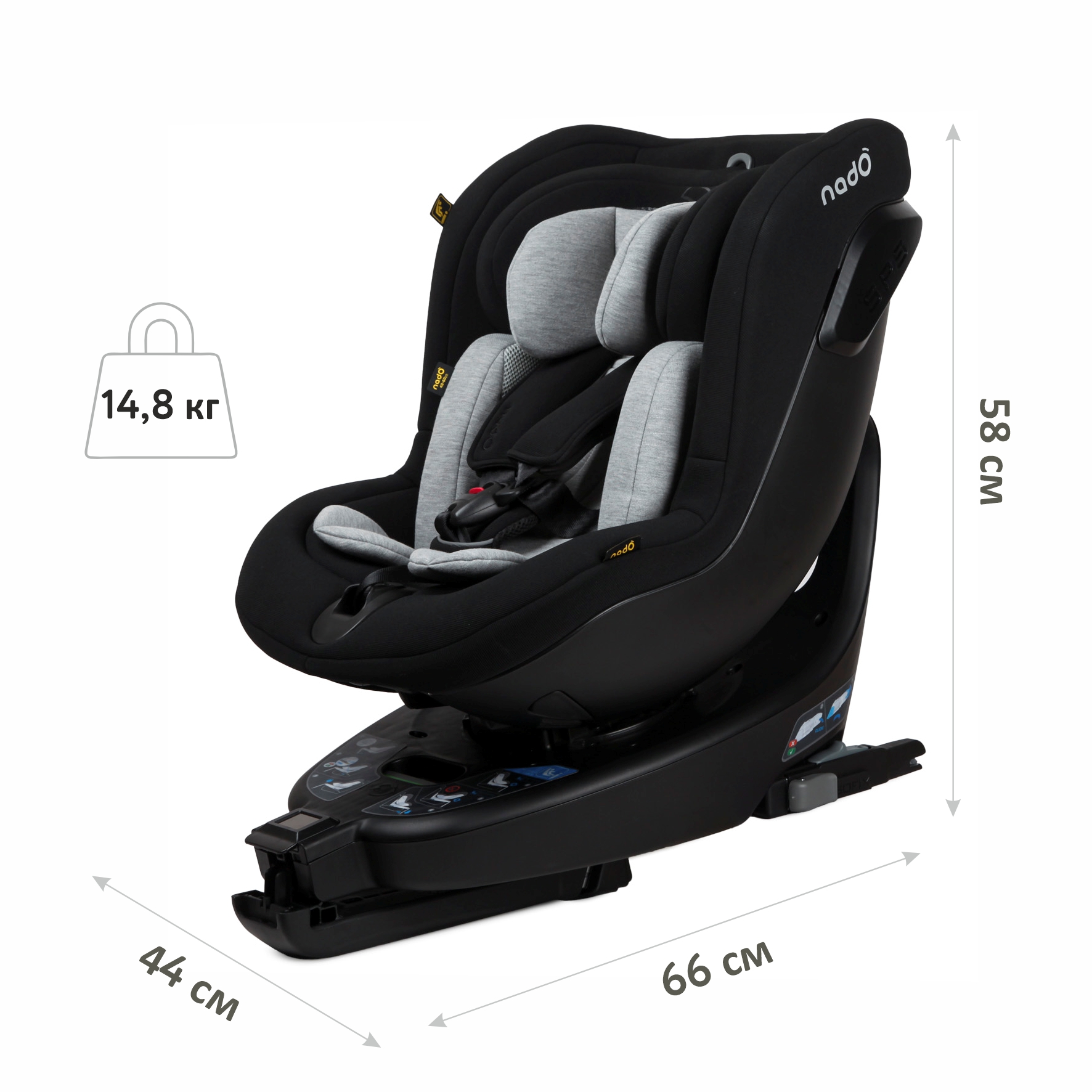 Автокресло nado Isofix 0+/1 (0-18 кг) - фото 9