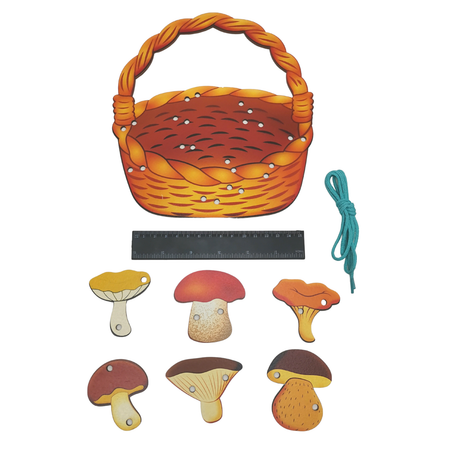 Игрушка Нескучные игры шнуровка Корзина