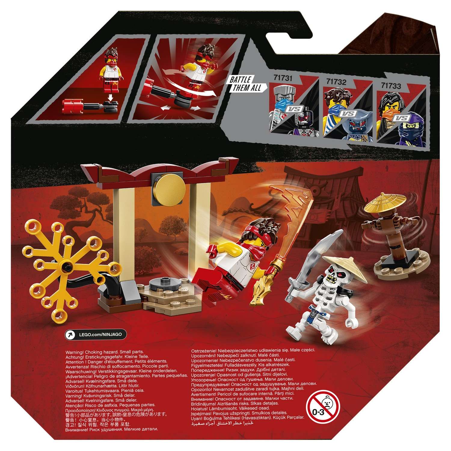 Конструктор LEGO NINJAGO Кай против Армии скелетов блочный - фото 3