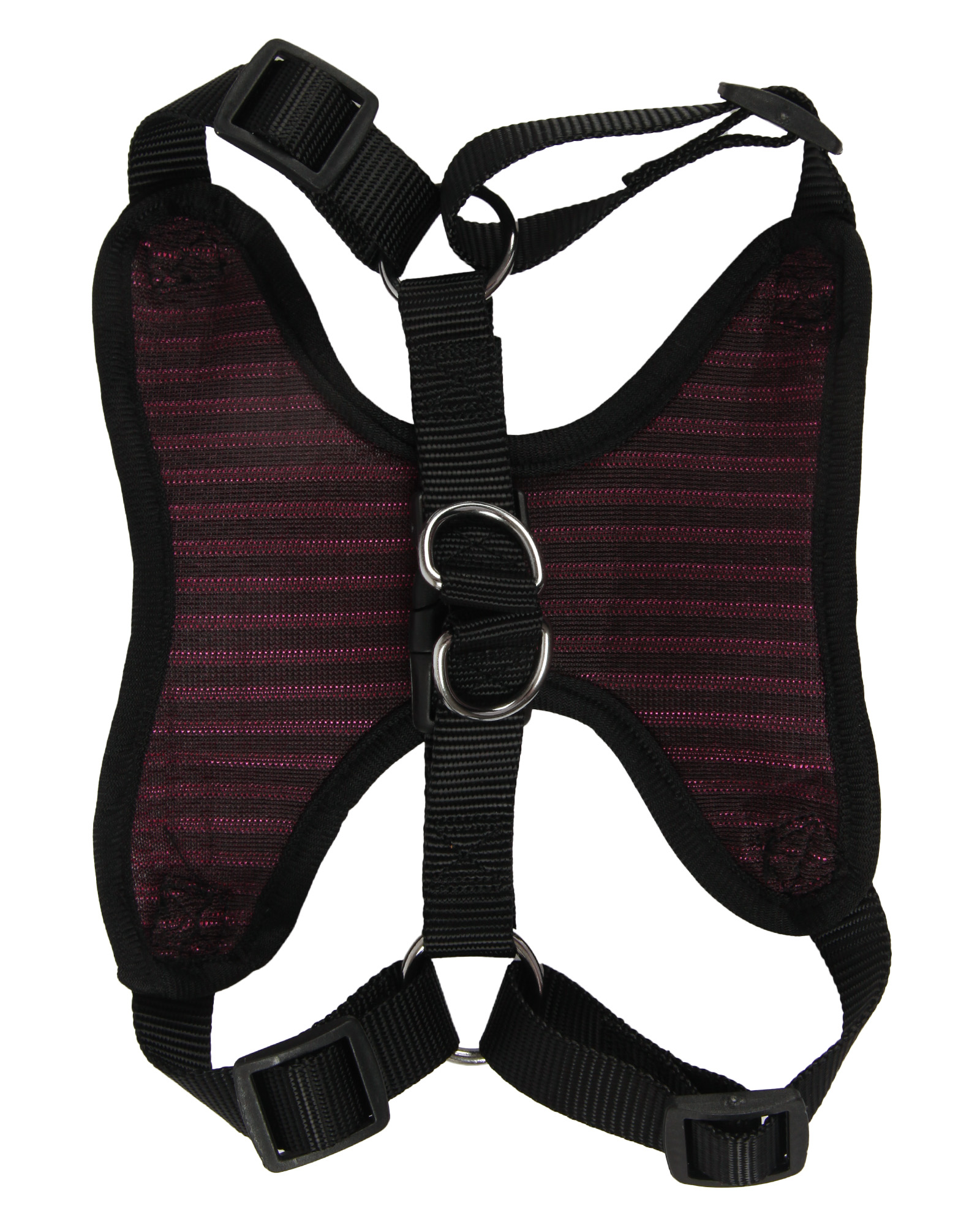 Шлейка-жилетка для собак Barbaks Розовая сетка М - фото 3