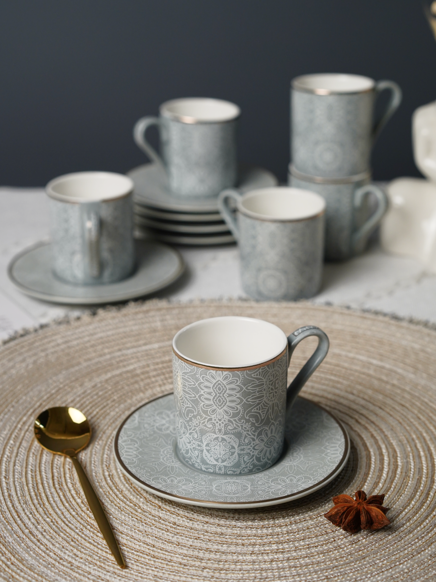 Набор кофейный Balsford 12 предметов серый - фото 8