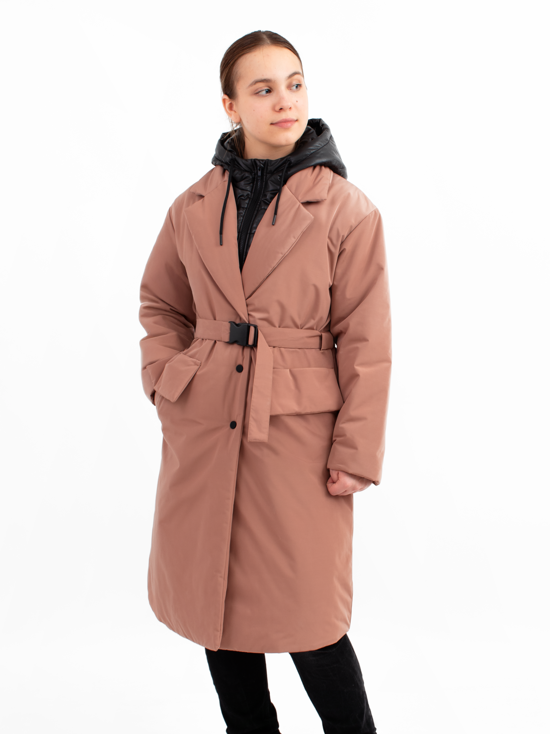 Пальто AllisZhuk 00_480/мокко - фото 8