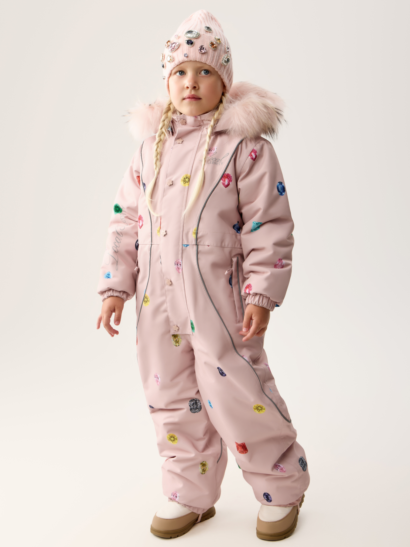 Комбинезон Happy Baby 89113-1_pink(gems) - фото 1