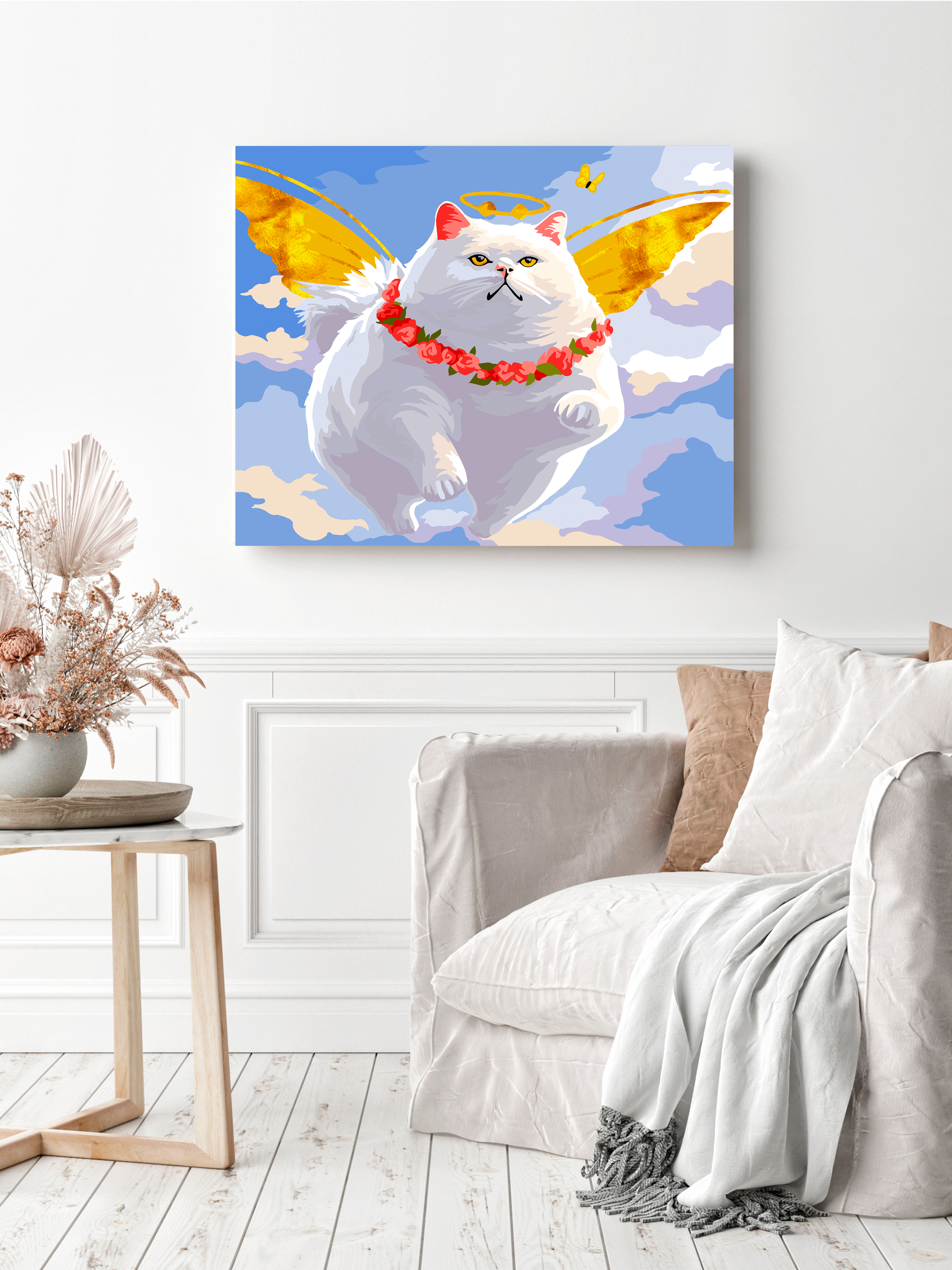 Картина по номерам Art sensation Котик в раю в ассортименте - фото 3
