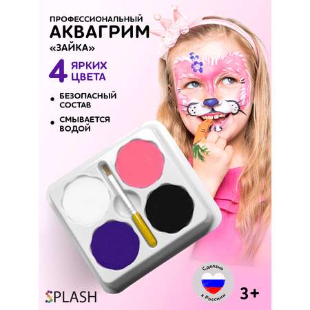 Аквагрим SPLASH краски 4 цв.