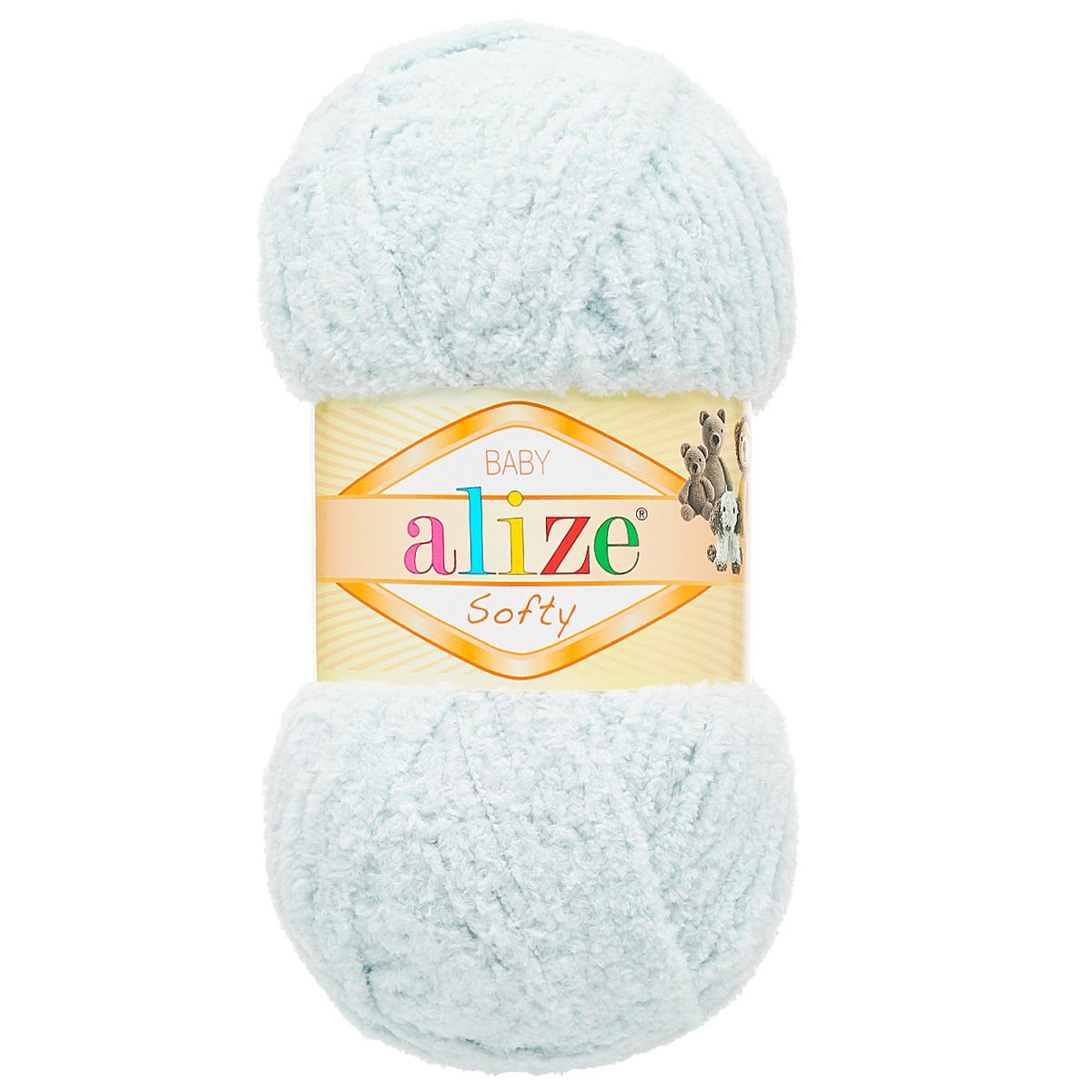 Пряжа для вязания Alize softy 50 гр 115 м микрополиэстер мягкая фантазийная 416 серый 5 мотков - фото 4