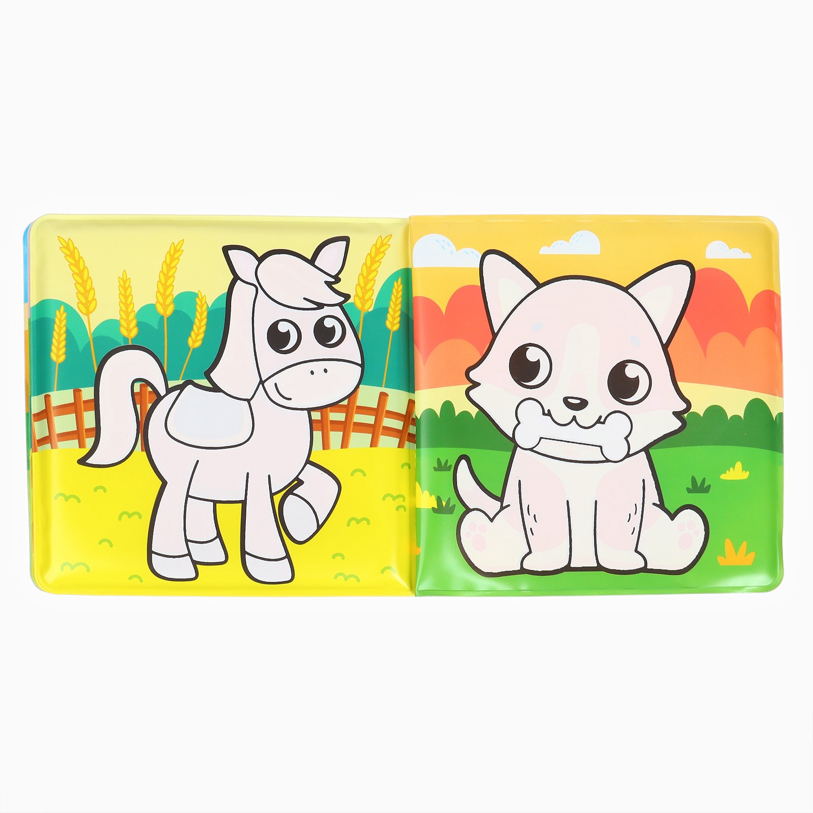 Книжка раскраска Крошка Я для ванны На ферме - фото 10