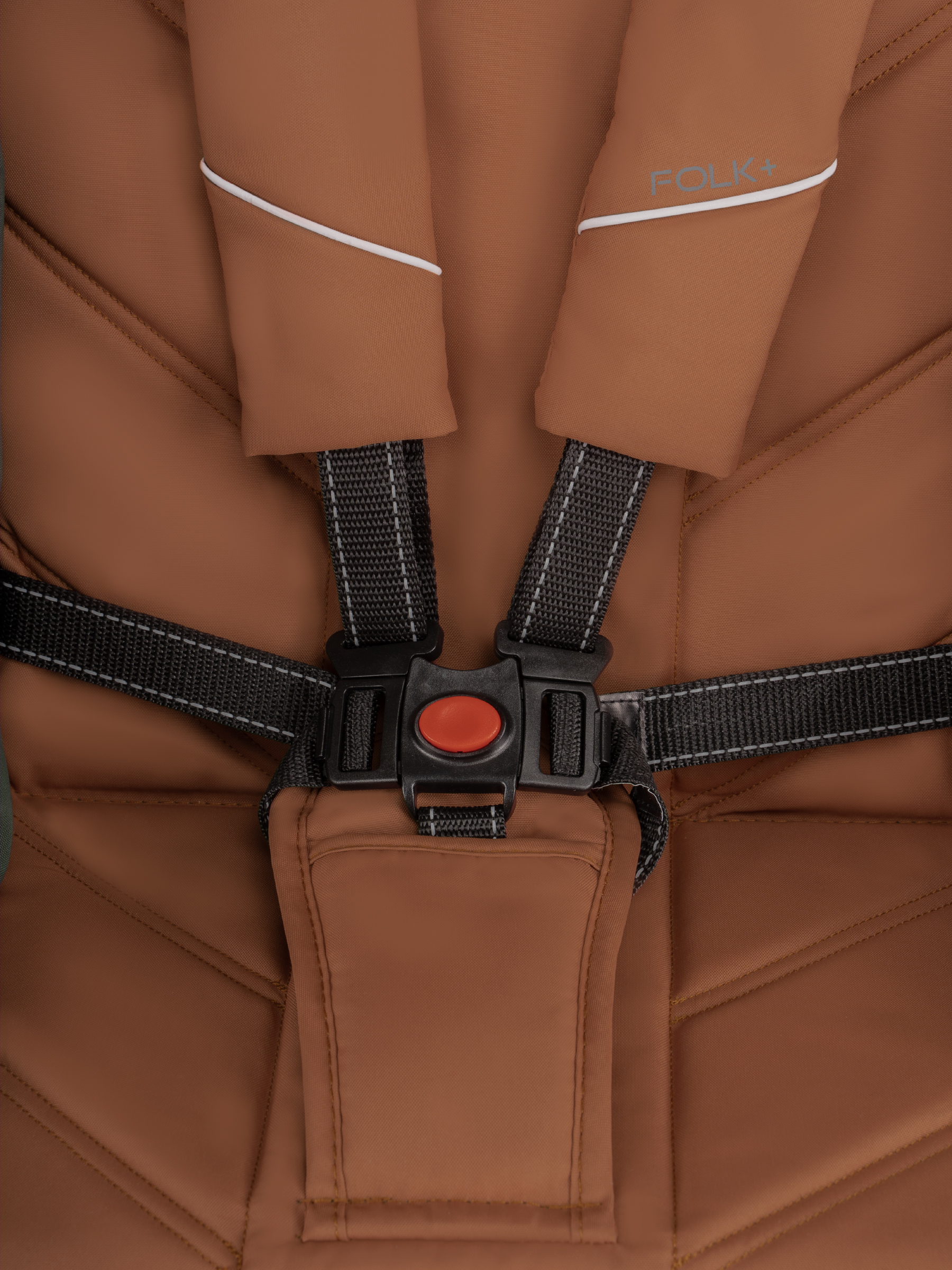 Коляска трансформер JOVOLA Folk+ 3в1 оранжевый - фото 28