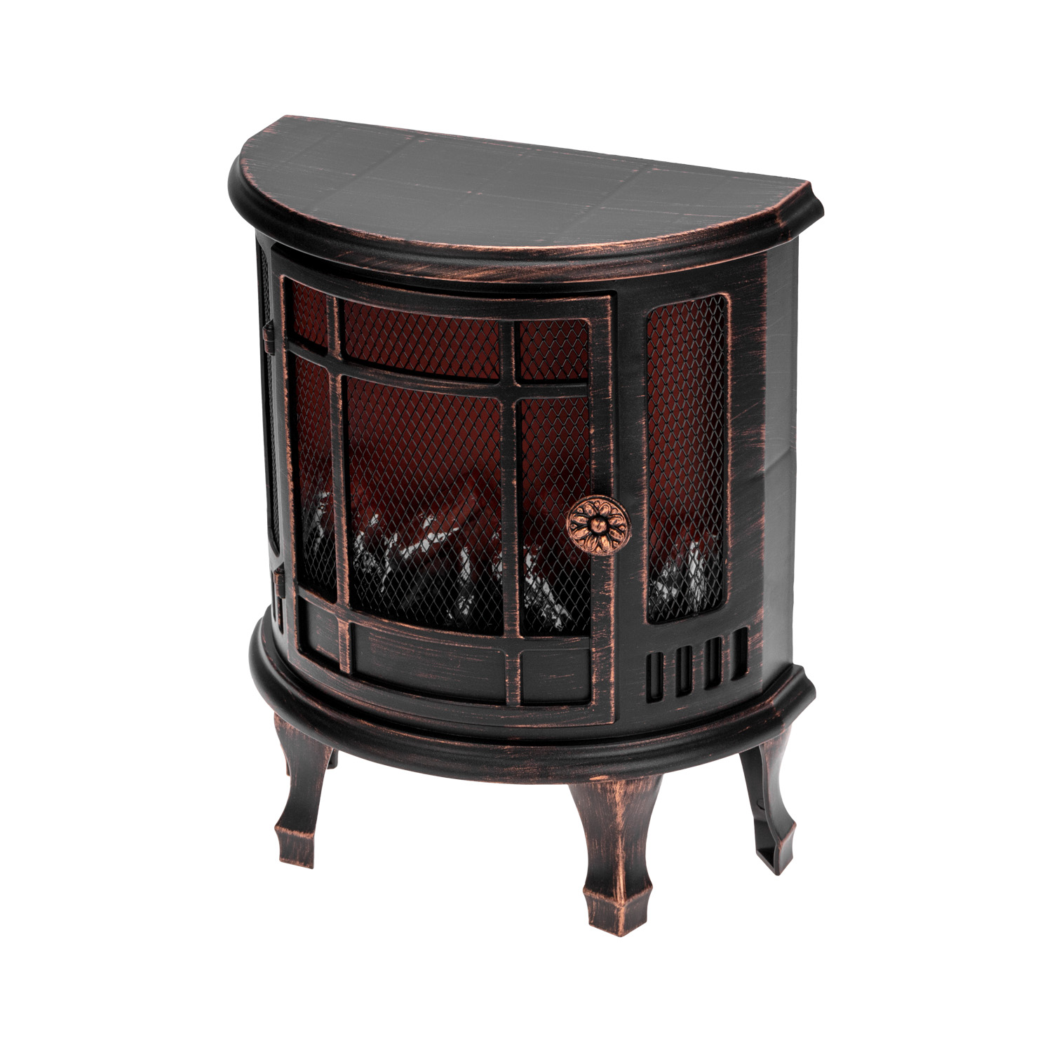 Светодиодный камин NEON-NIGHT «Винтаж-мини» с эффектом живого огня бронзовый - фото 12