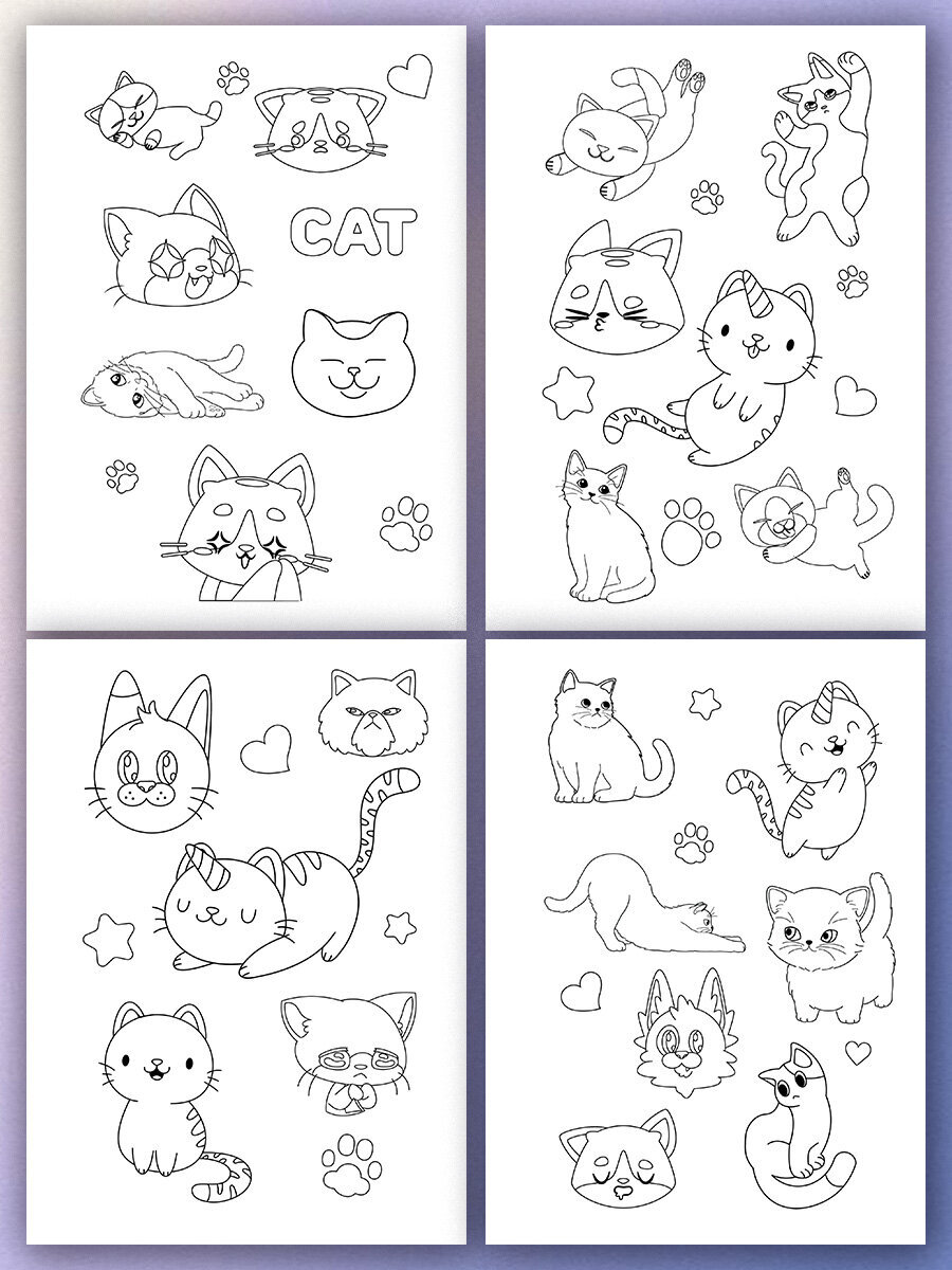 Стикербук с наклейками Brauberg раскраски детские 120 стикеров с котиками - фото 8