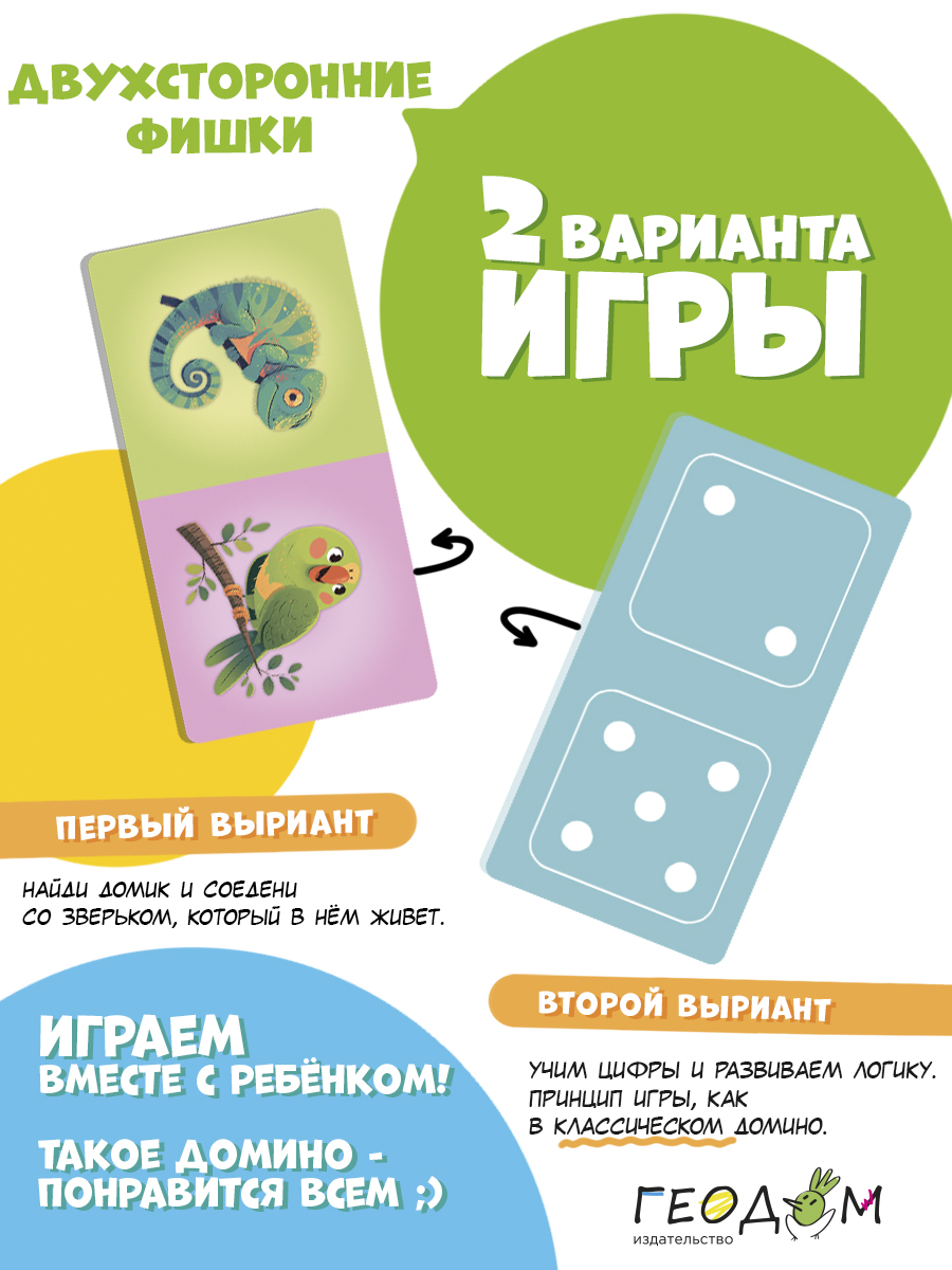 Настольная игра ГЕОДОМ Домино - фото 4