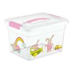 Ящик для хранения FunBox Kids с ручкой 5л с декором Игрушки
