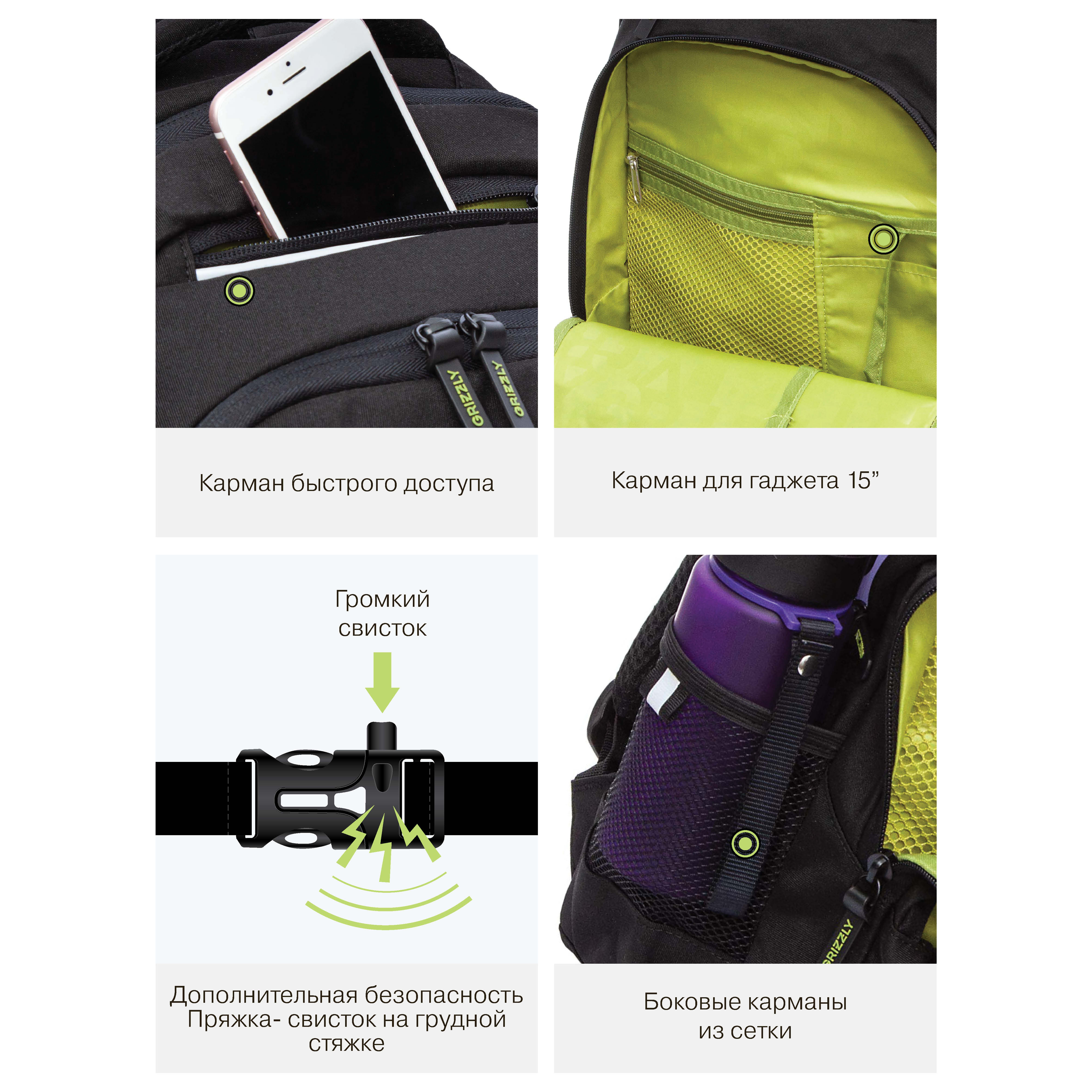 Рюкзак Grizzly для мальчика - фото 11