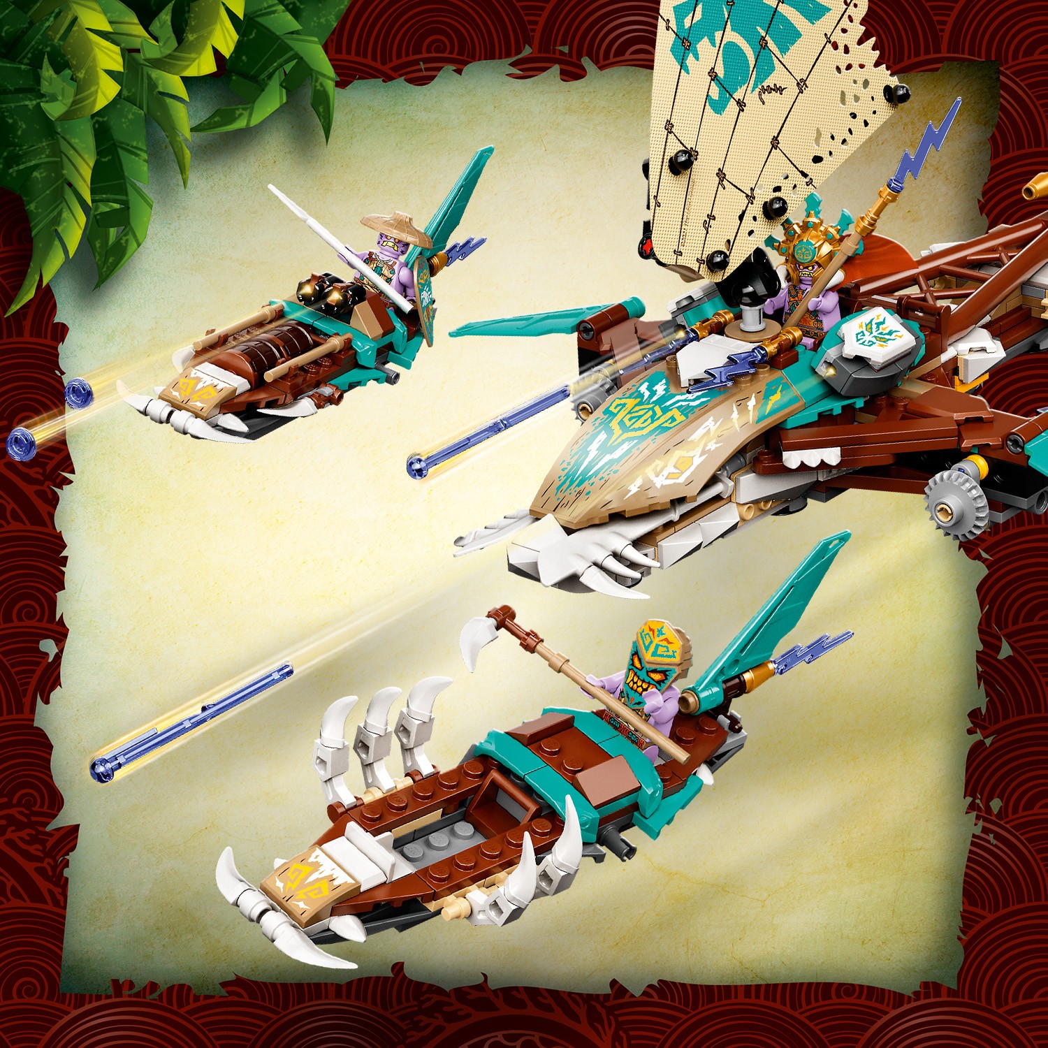 Конструктор LEGO NINJAGO Морская битва на катамаране - фото 5