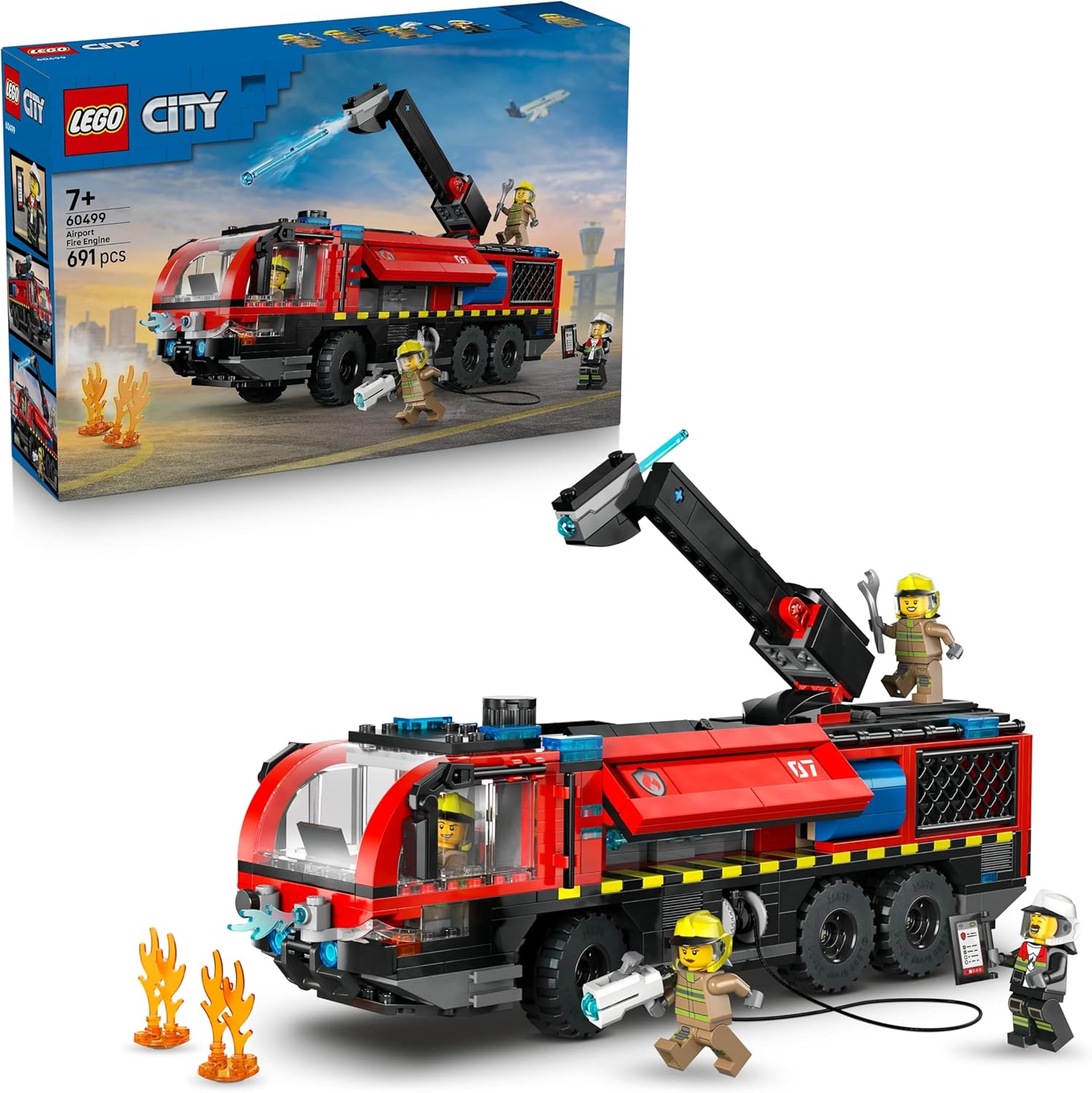 Конструктор LEGO City Пожарная машина для аэропорта 491 дет. - фото 1