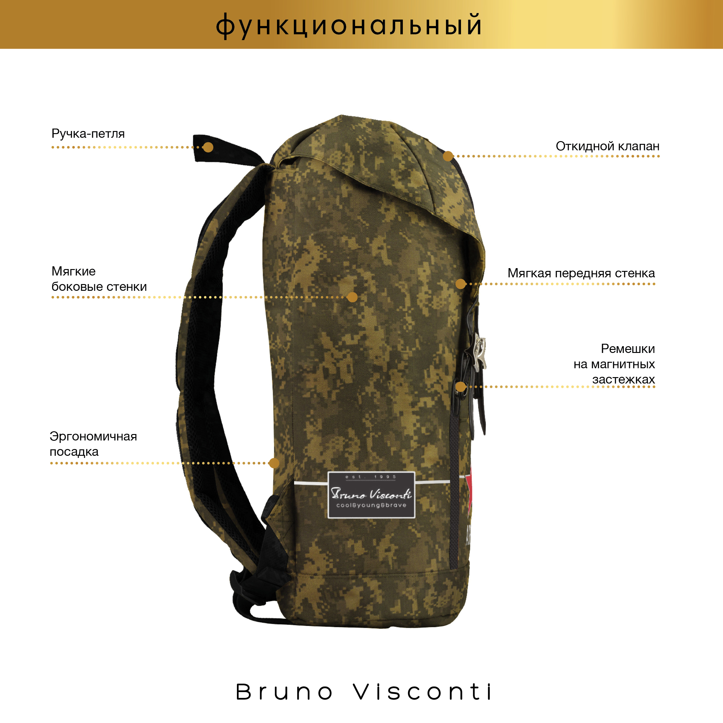 Рюкзак Bruno Visconti - фото 11