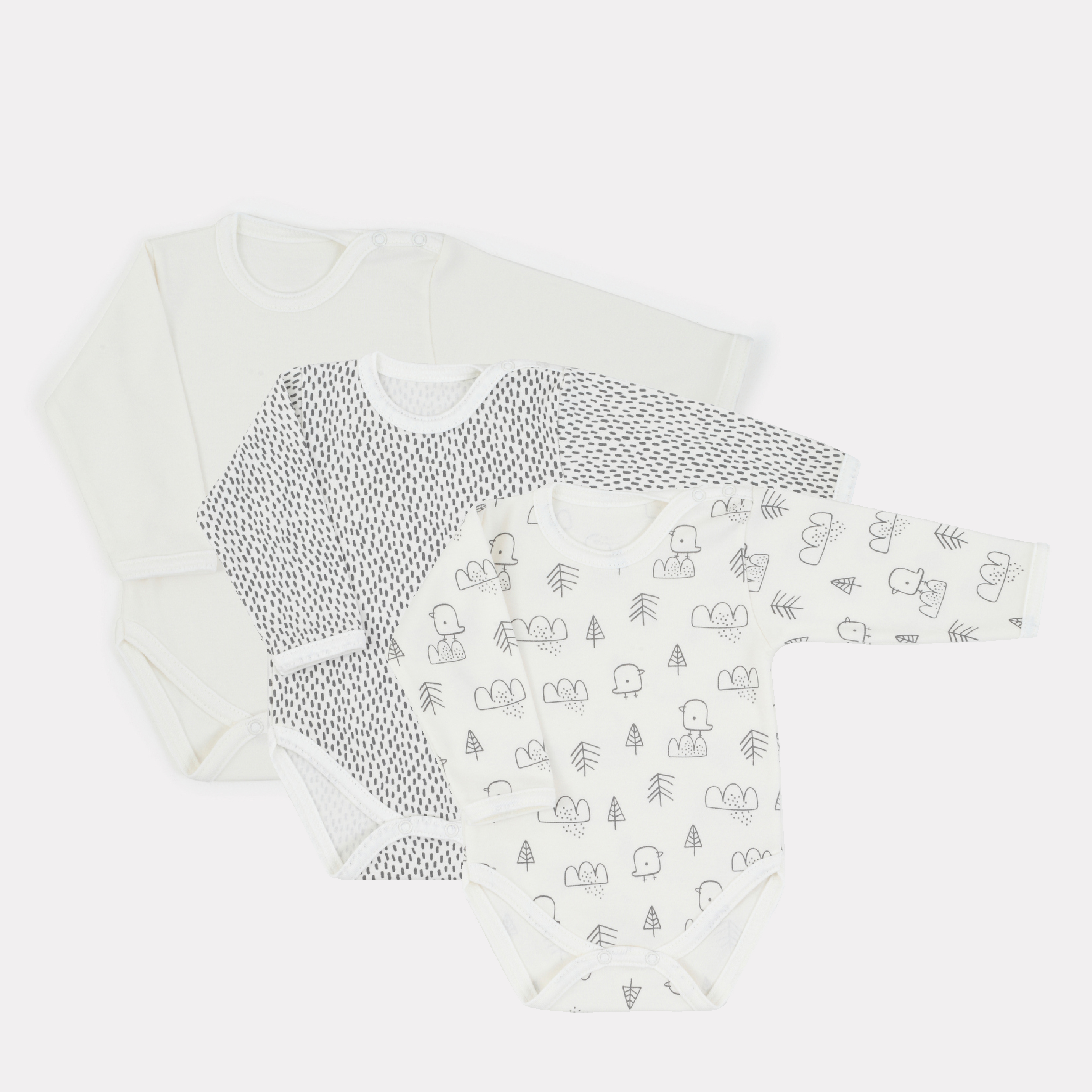 Боди 3 шт MOWbaby 4670078640840 - фото 1