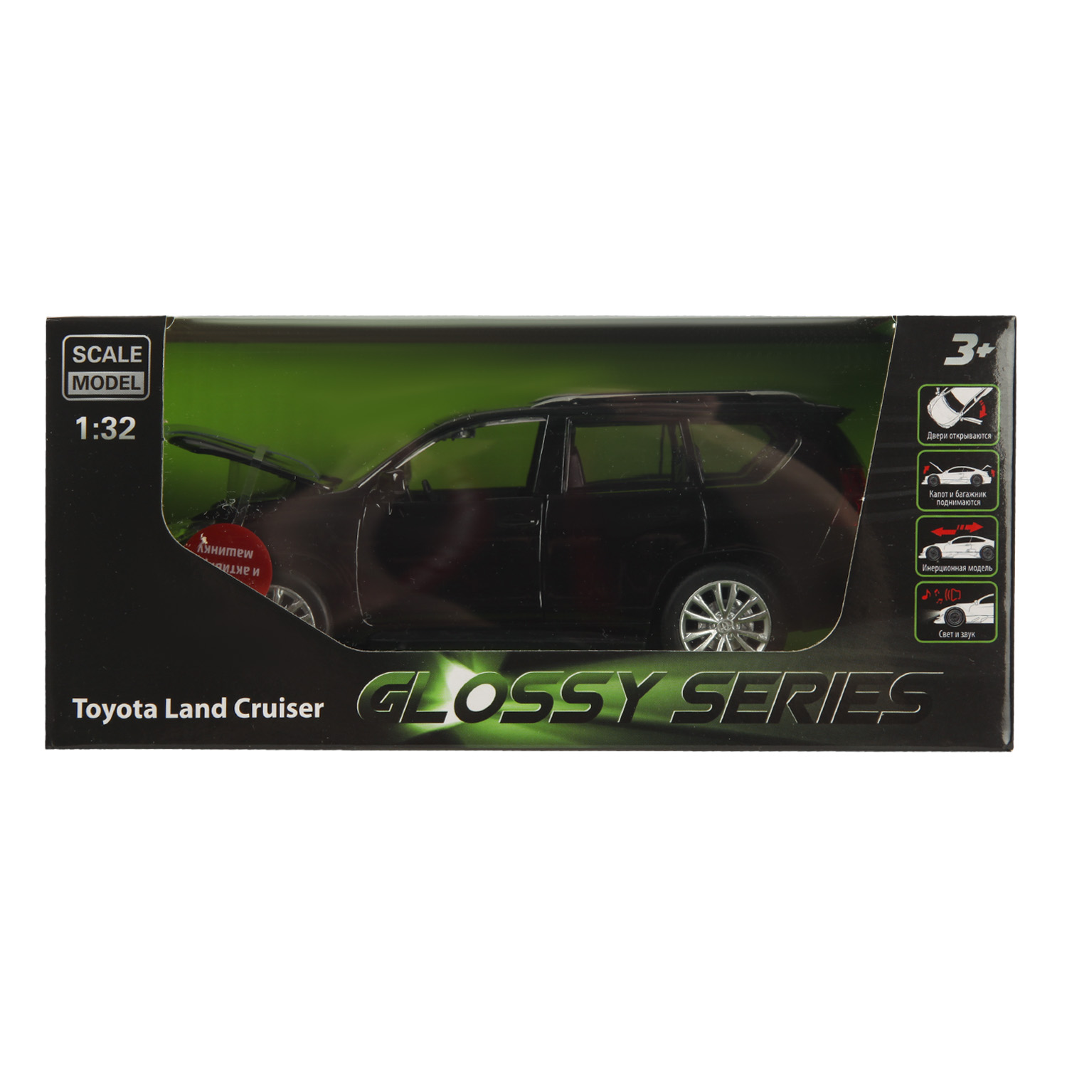Автомобиль Mobicaro Toyota 1:32 черный 68482 - фото 8