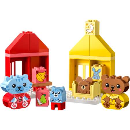 Конструктор LEGO DUPLO Ежедневные занятия Еда и сон блочный