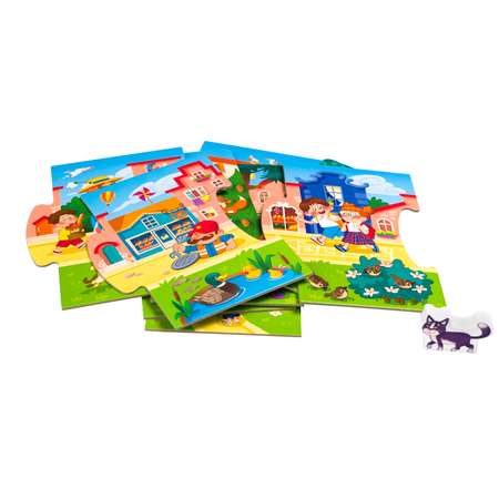 Пазл Step Puzzle Story puzzle Город 9элементов 80480
